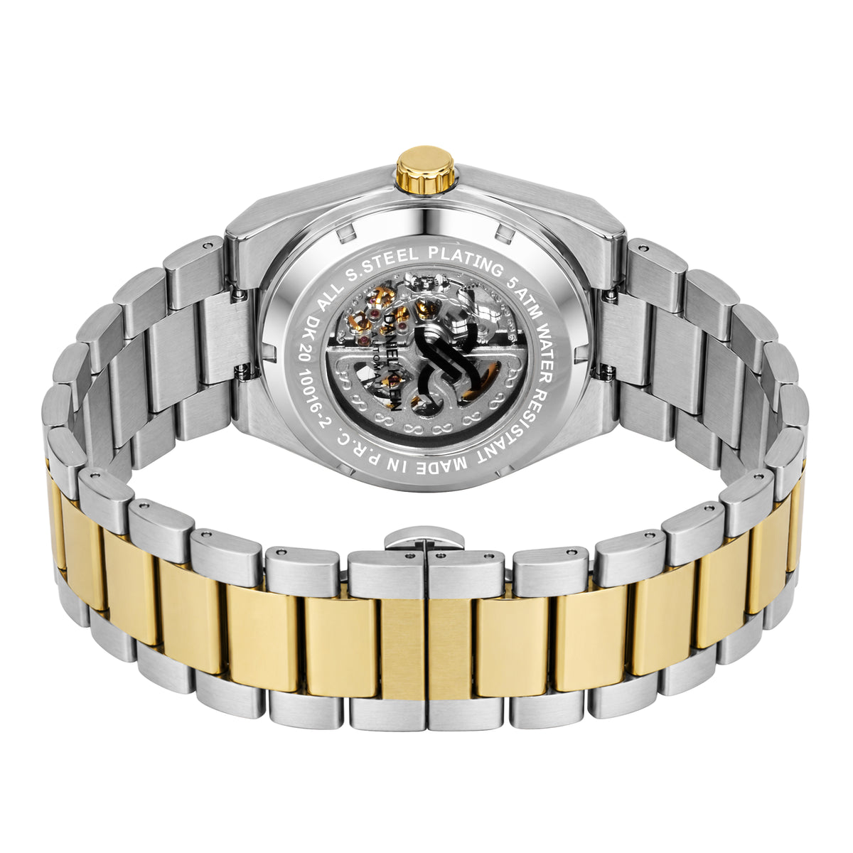 Daniel Klein Automatic Skeleton Dial Watch for Men