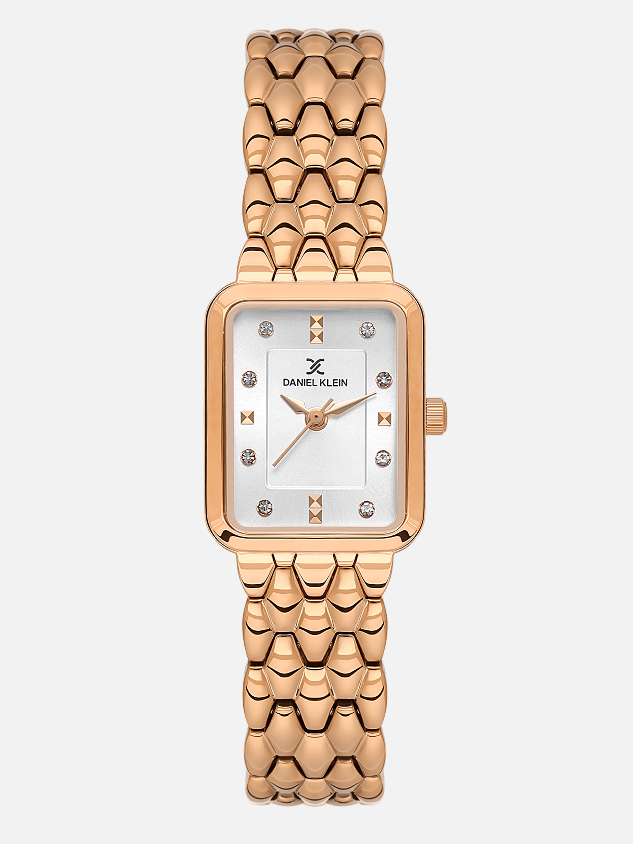 Daniel Klein Analog L.R.Gold Round Dial Pink Rose Gold Case Pink Rose Gold Strap Quartz Water-Resistant Wrist Watch for Women Girls, Ladies DK.1.14158-5