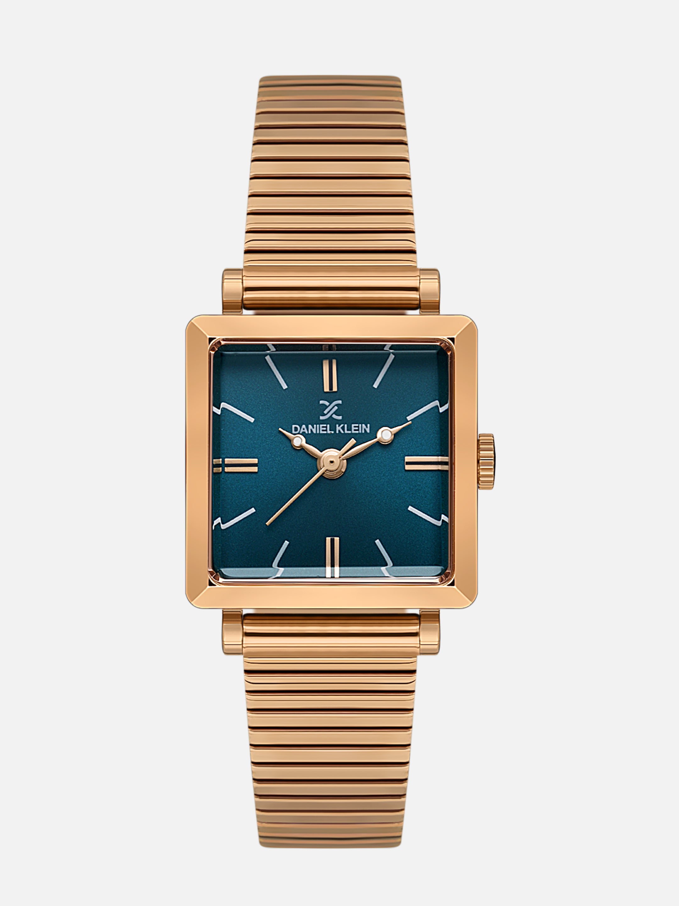 Daniel Klein Analog Blue Round Dial Pink Rose Gold Case Pink Rose Gold Strap Quartz Water-Resistant Wrist Watch for Women Girls, Ladies DK.1.14179-8