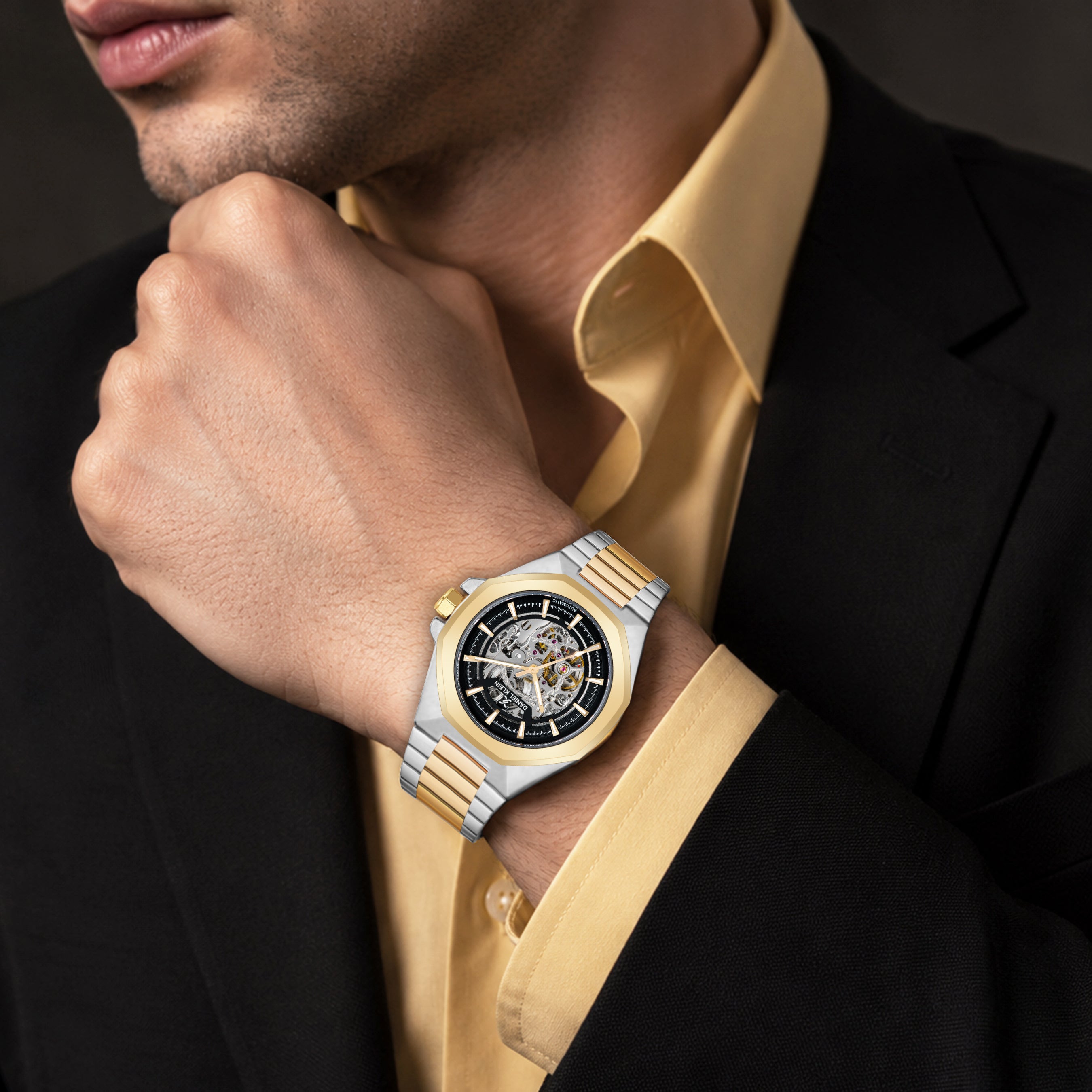 Men’s Luxury Skeleton Dial Automatic Watch | Premium Designer Wrist Watch for Men