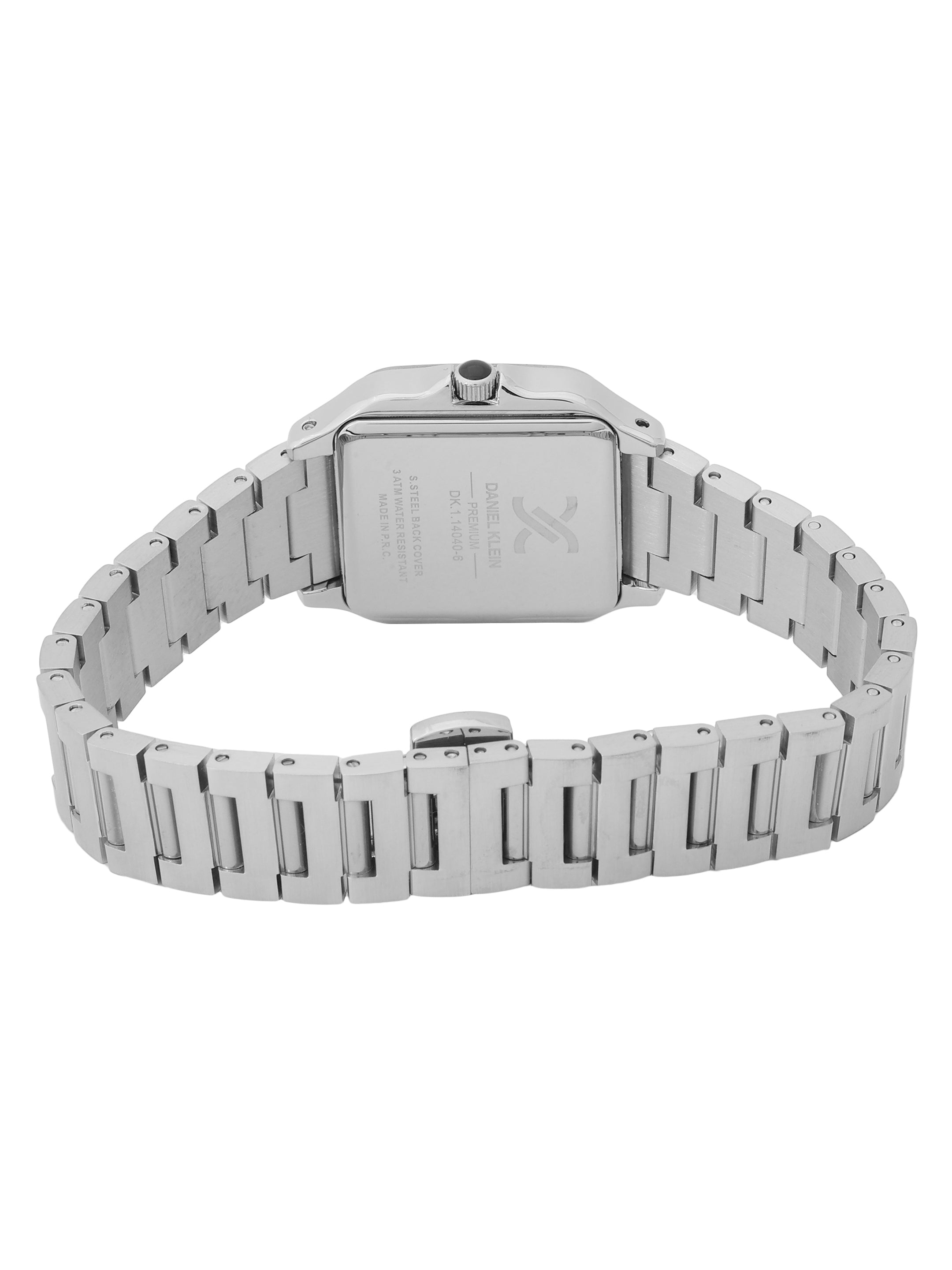 Daniel klein Premium Lady Silver Sunray Dial Stainless Steel Watch DK.1.14040-1