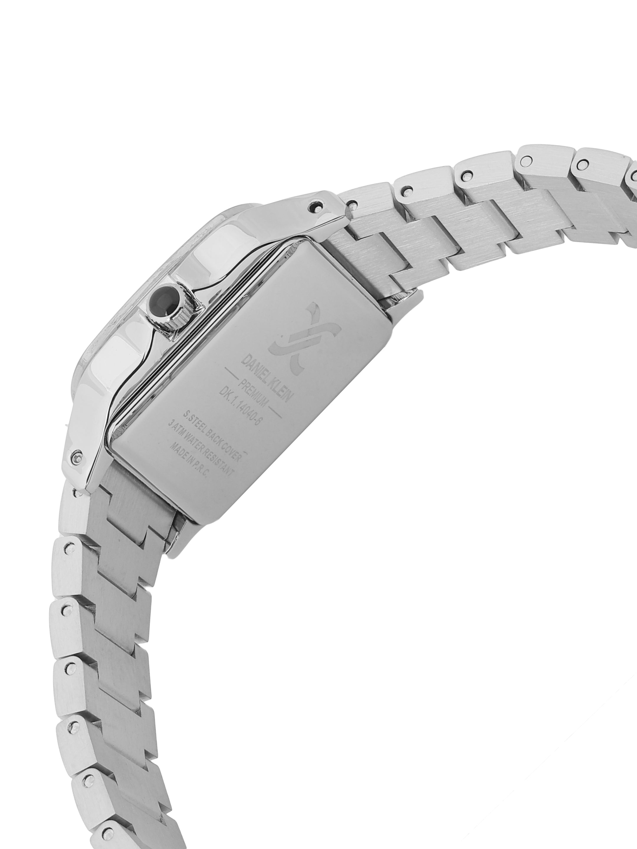 Daniel klein Premium Lady Silver Sunray Dial Stainless Steel Watch DK.1.14040-1