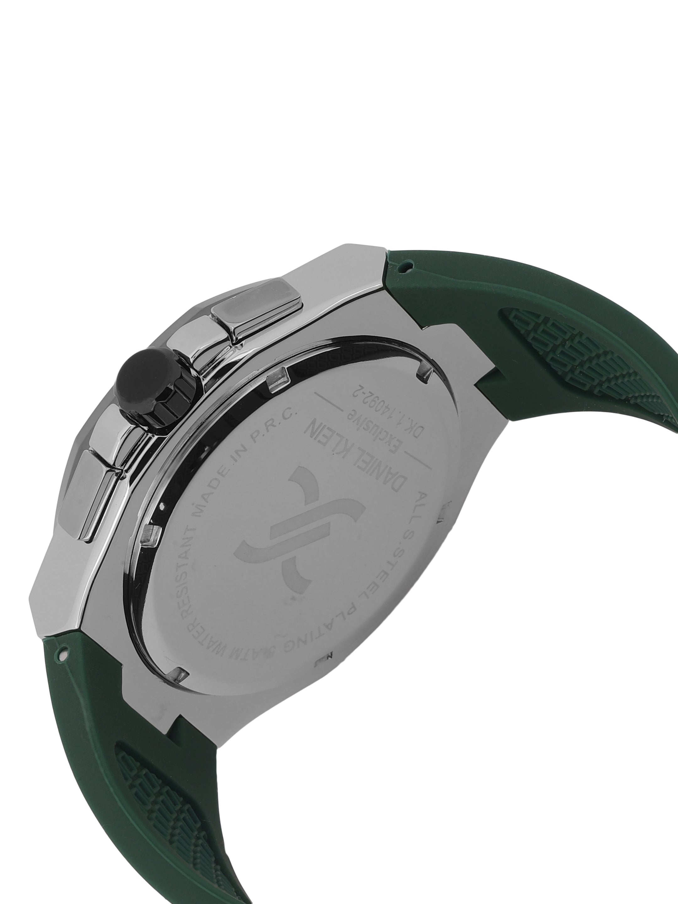 Daniel Klein Men’s Dark Green Dial Silicone Watch DK.1.14092-2