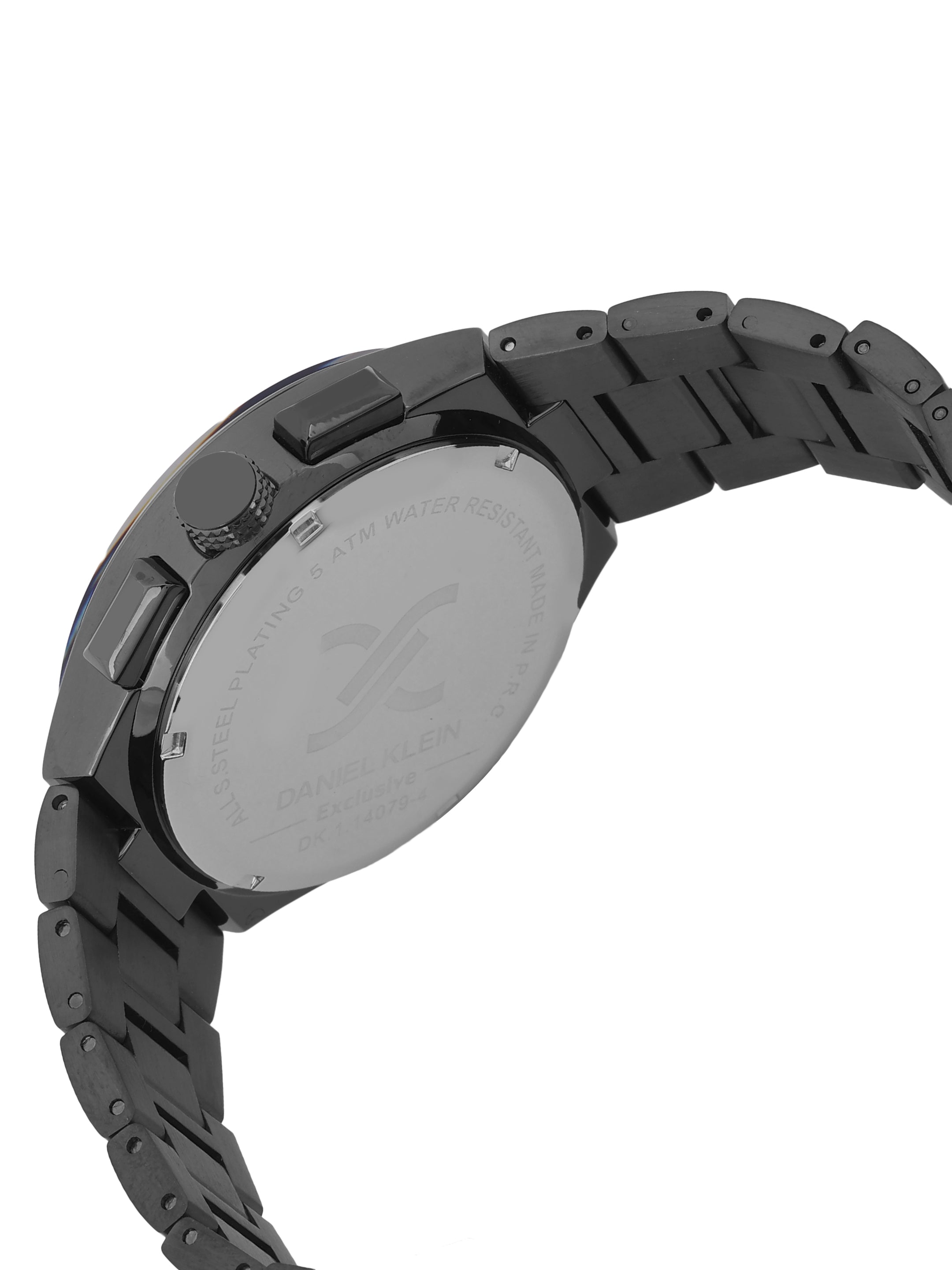 Daniel Klein Men’s Dark Blue Dial Stainless Steel Watch DK.1.14079-4