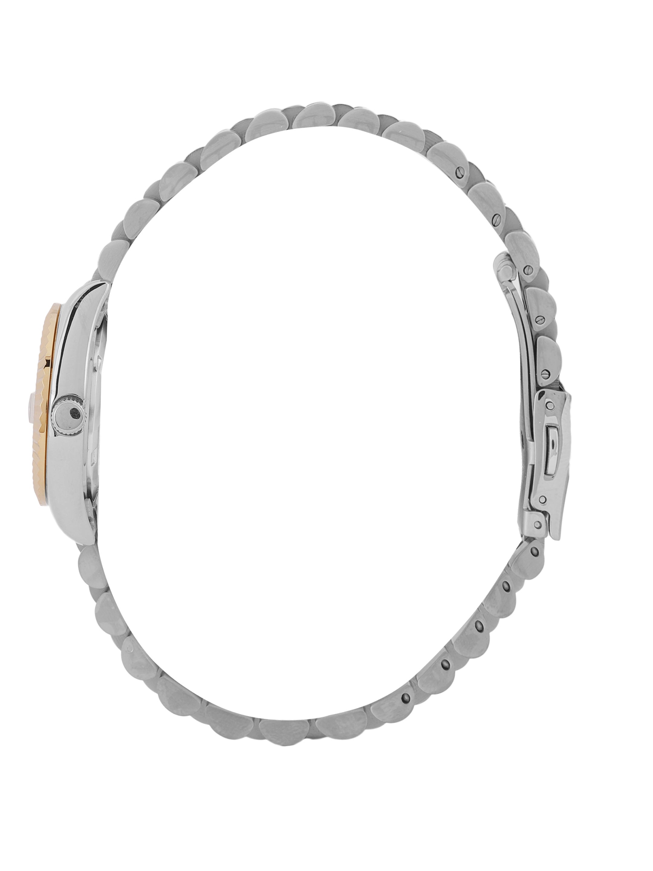 Daniel klein Premium Lady Rose Gold & Silver Stone Dial Stainless Steel Watch DK.1.13969-8