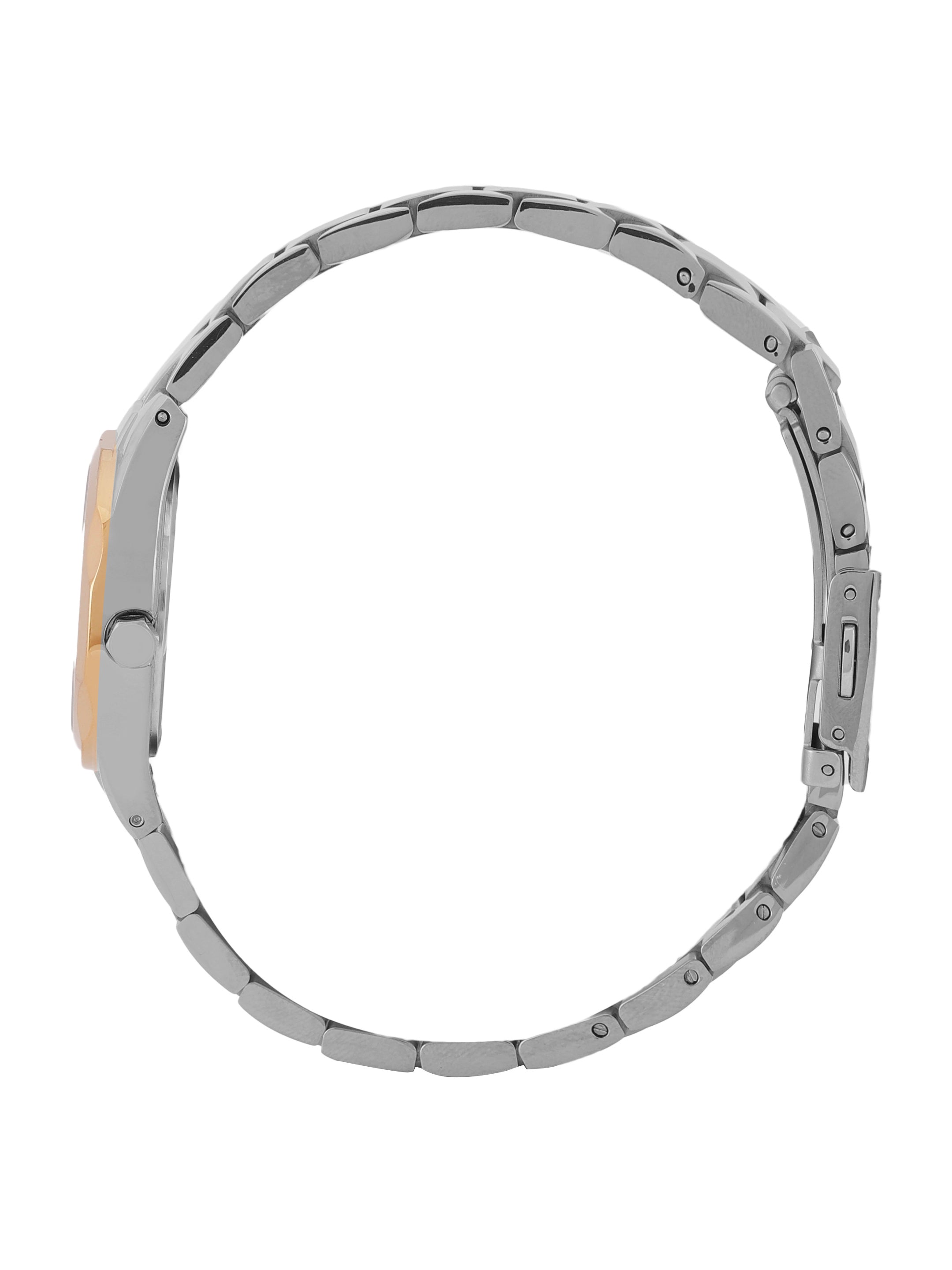 Daniel klein IPS/IP Pink R.Gold Silver MOP Sunray Dial Watch for Women DK.1.13965-6