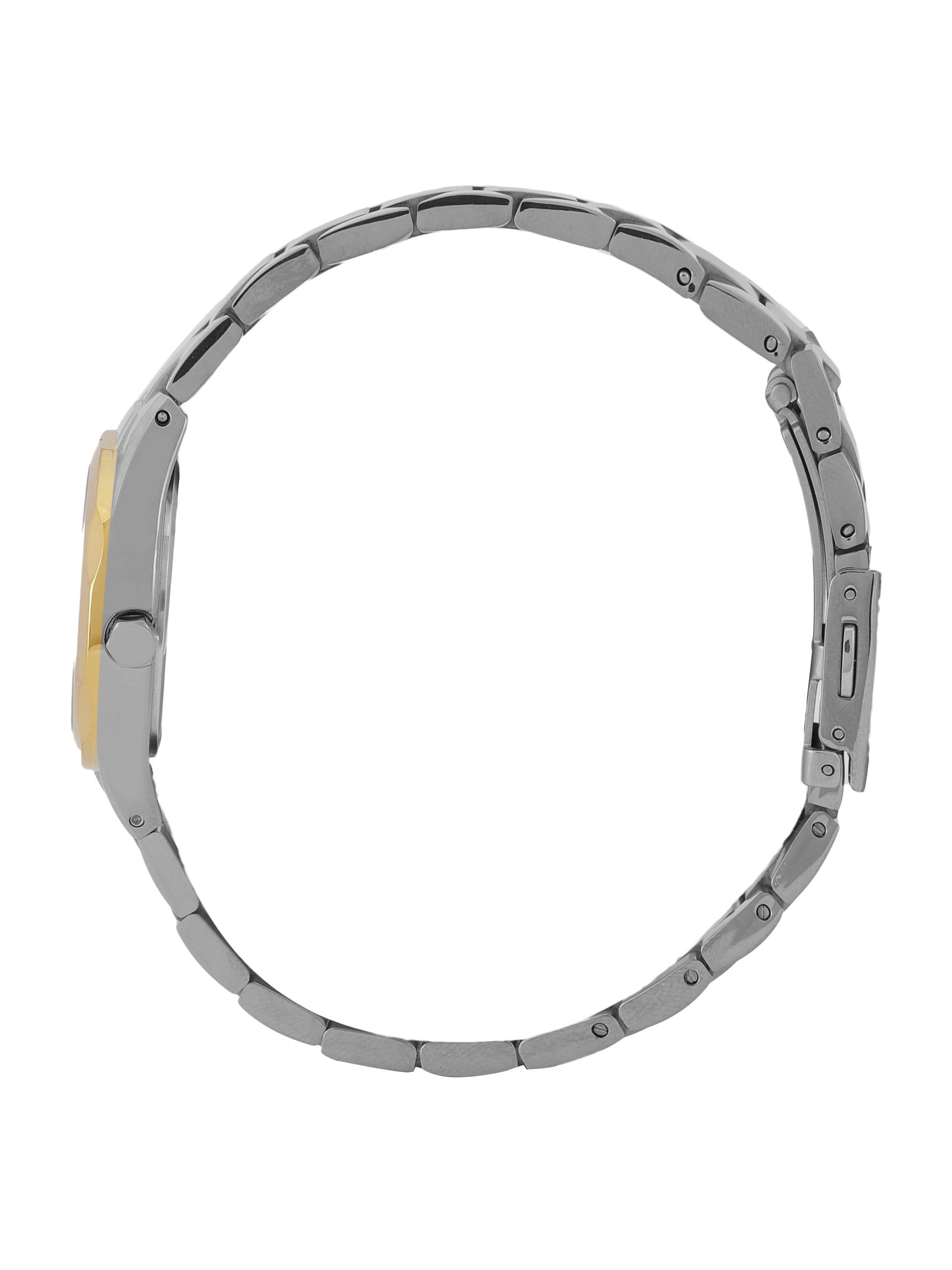 Daniel klein Dual-Tone IPS/IPG Dark Green MOP Sunray Dial Watch for Women DK.1.13965-5