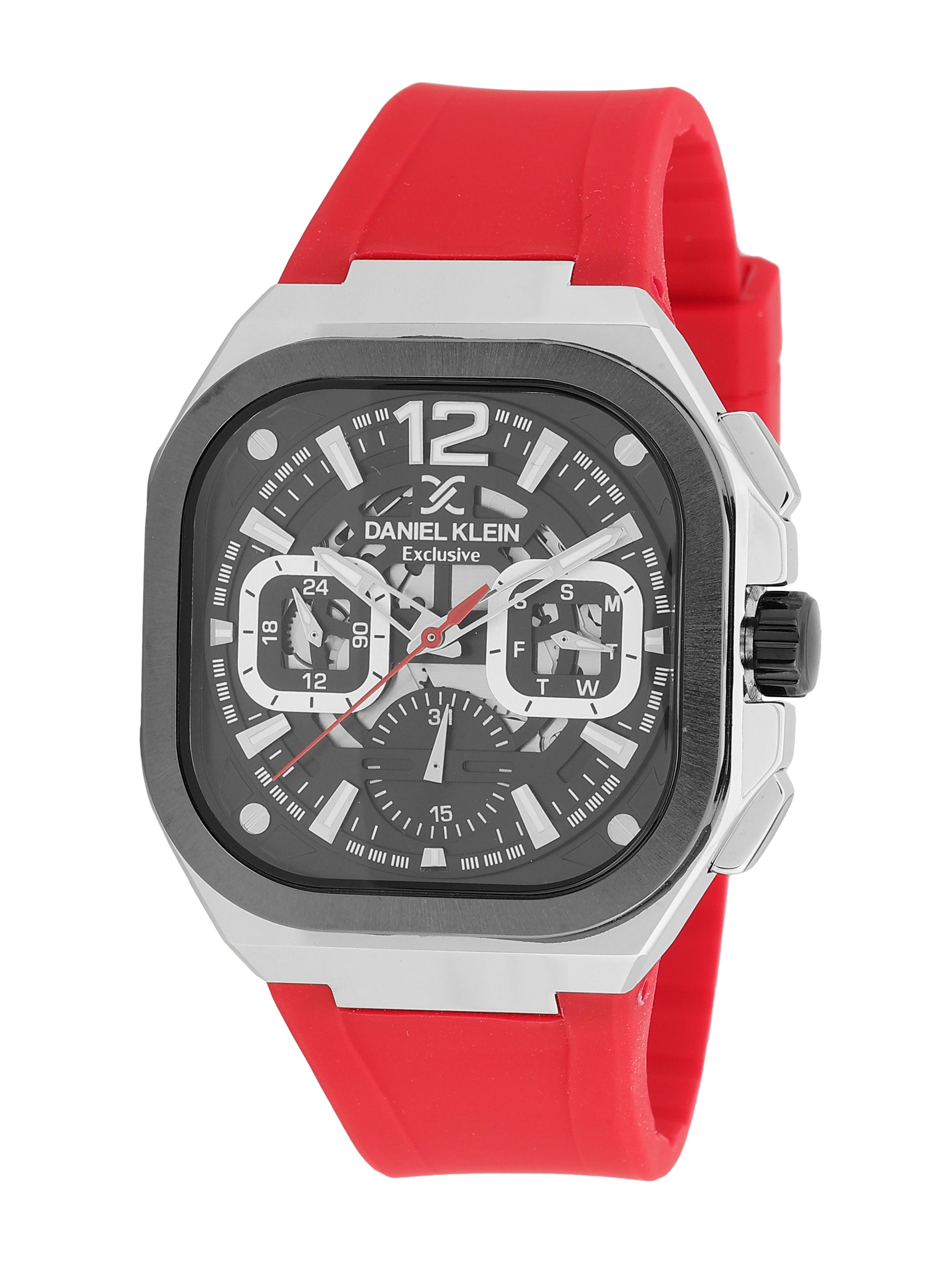 Daniel Klein Exclusive Unisex Dial & Textured Straps Analogue Watch DK.1.14008-6