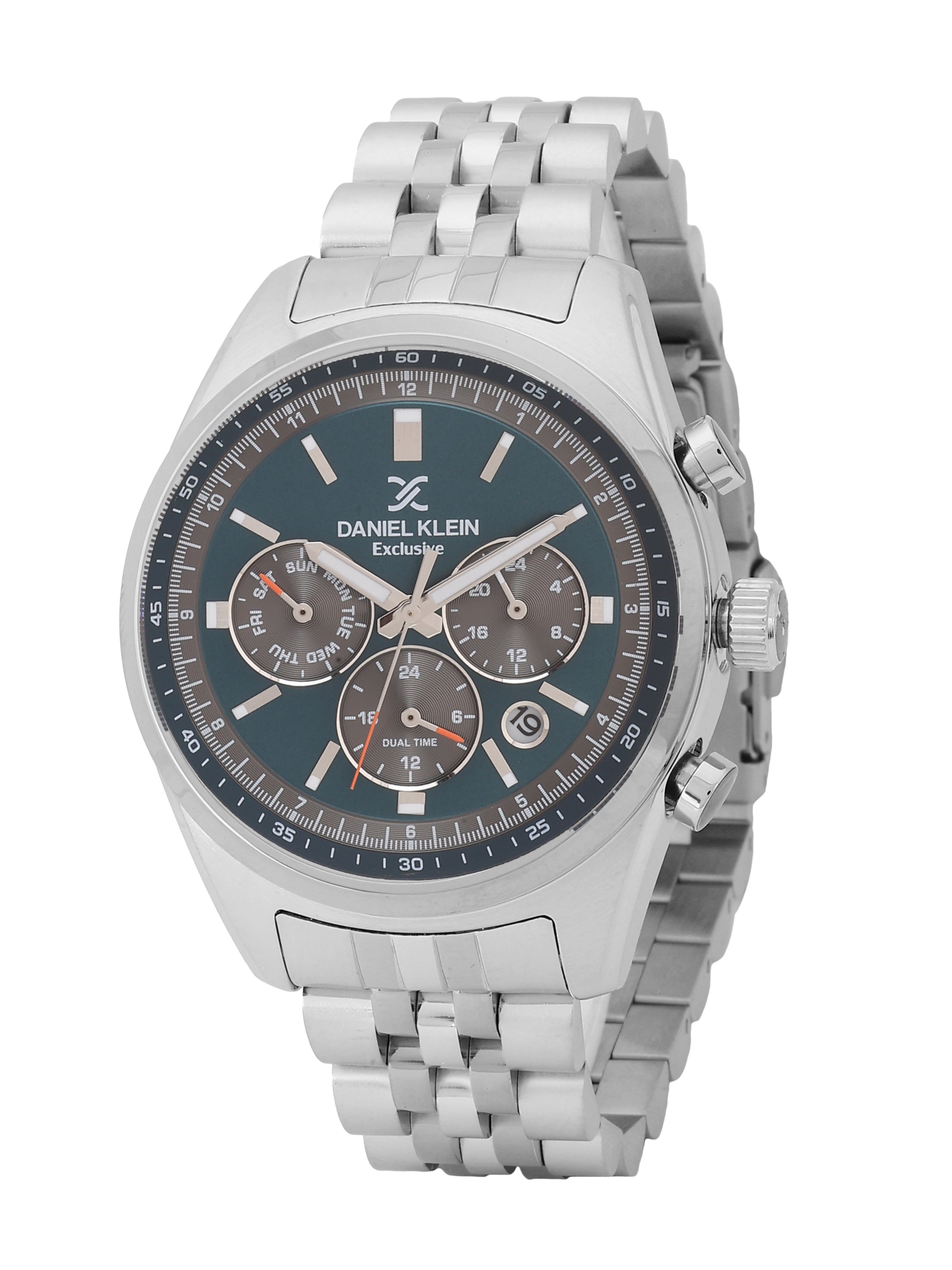 Daniel Klein Exclusive Unisex Dial & Stainless Steel Bracelet Style Straps Analogue Watch