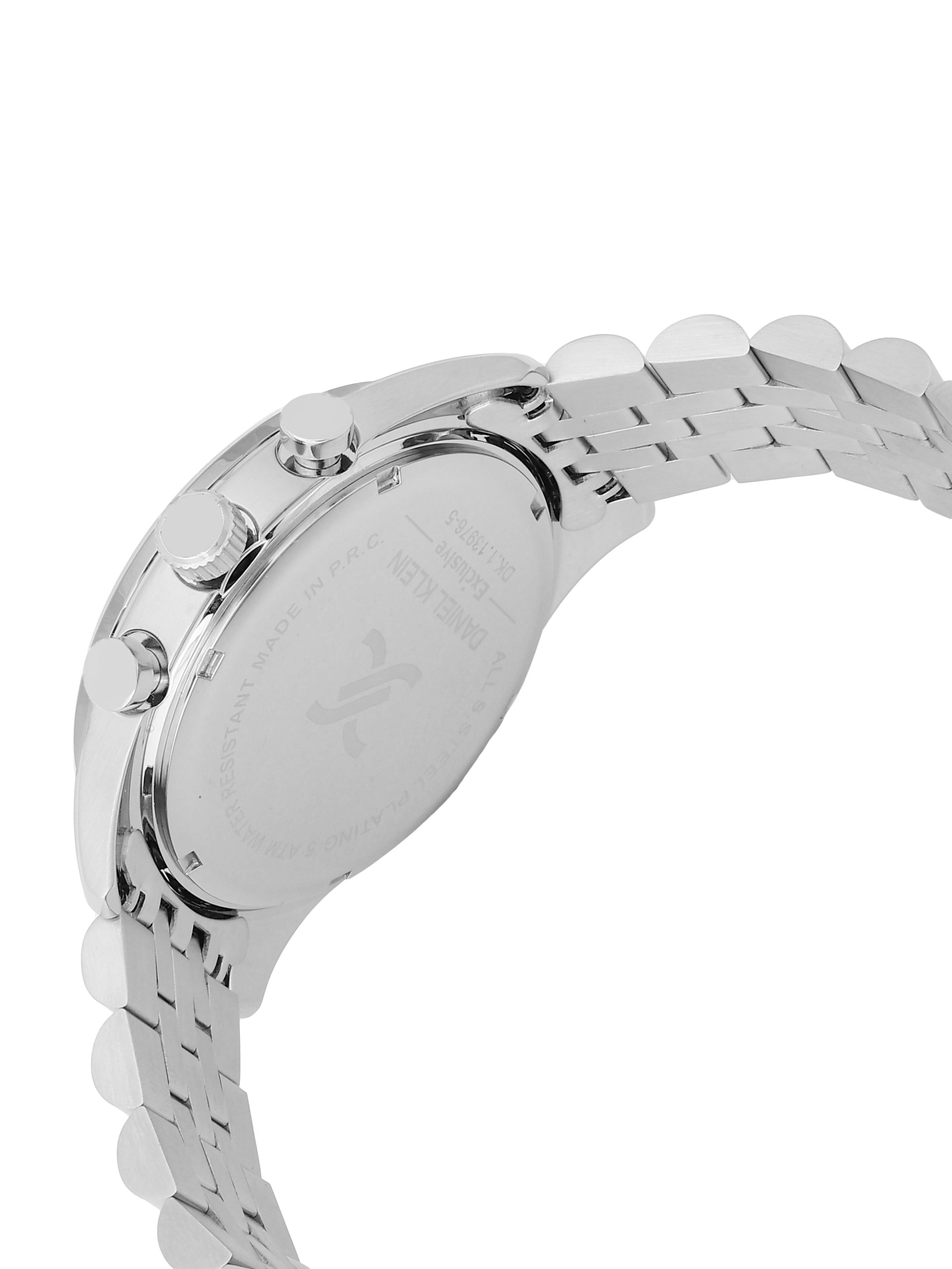 Daniel Klein Exclusive Unisex Dial & Stainless Steel Bracelet Style Straps Analogue Watch