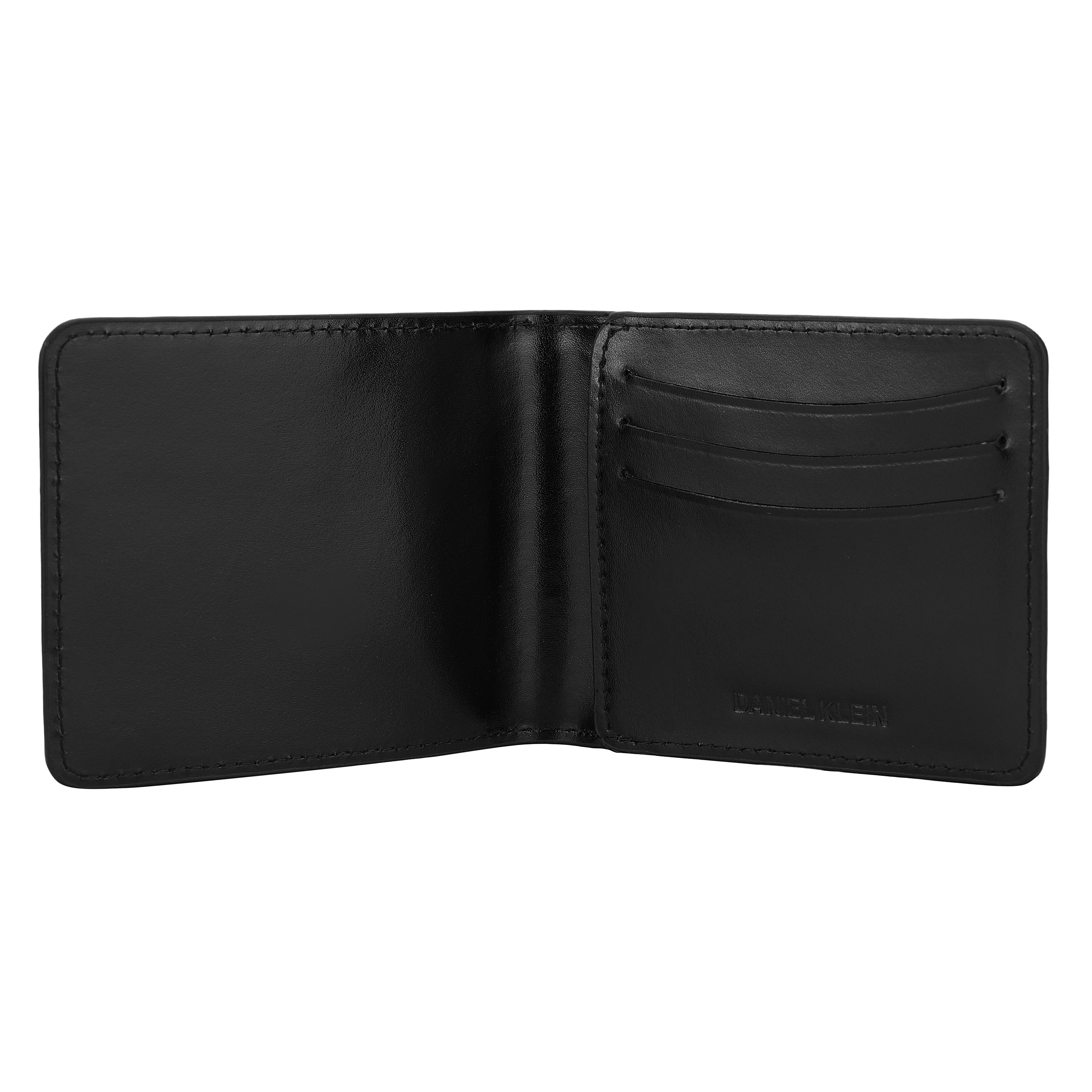 Daniel Klein Men’s Premium Genuine Leather Wallet – Smooth Classic Black Edition