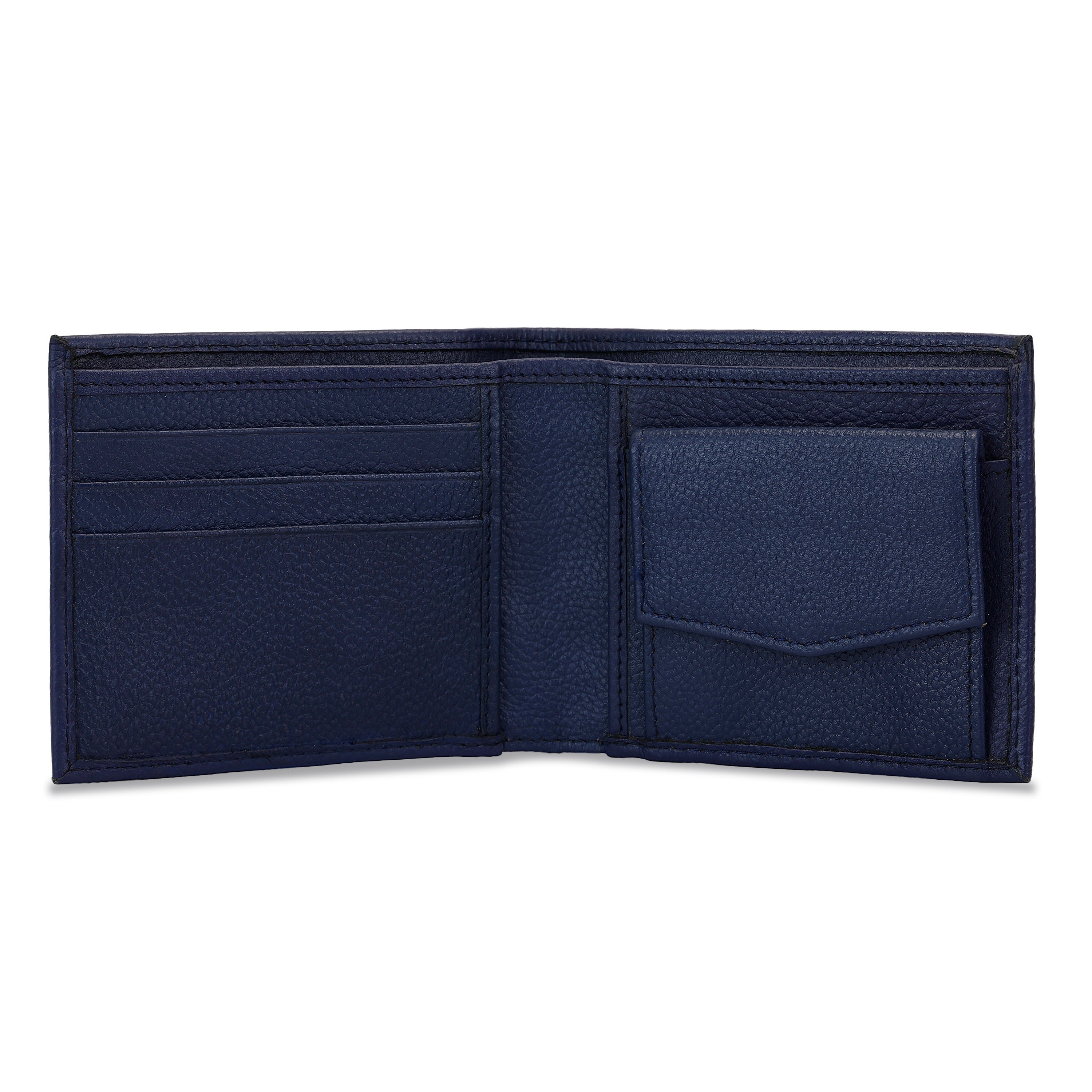 "Daniel Klein Men’s Signature Wallet – Classic Textured Blue Edition "