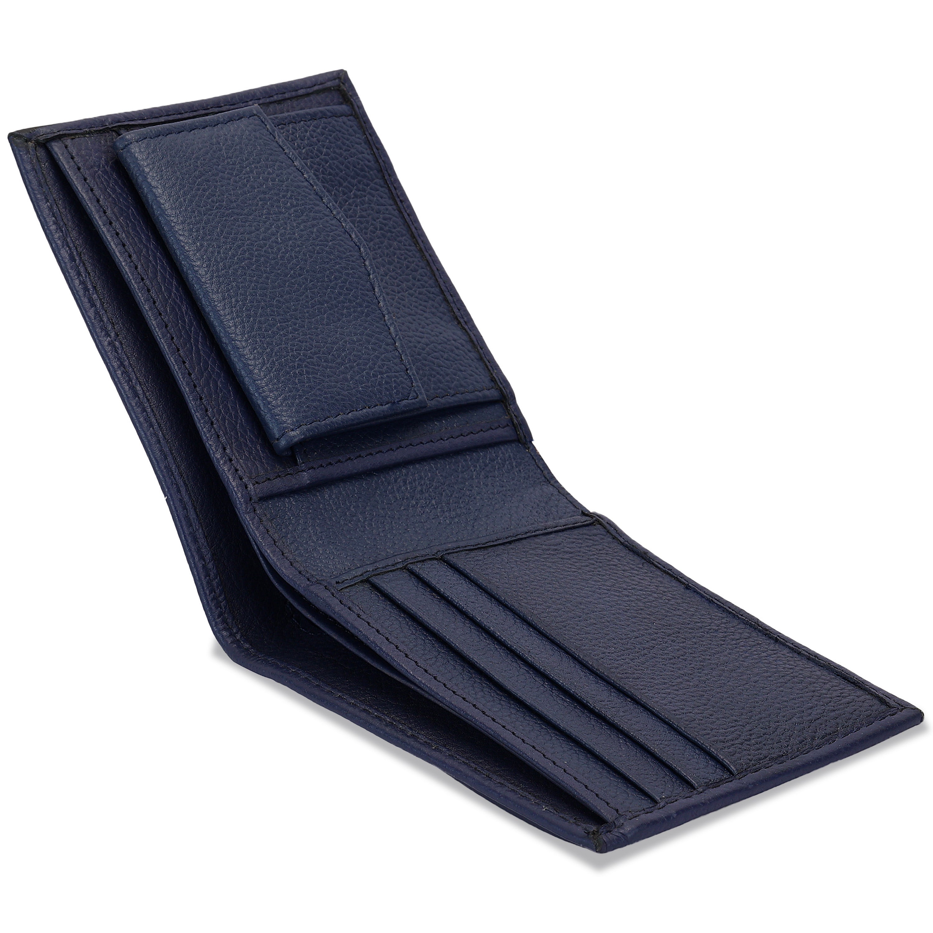 "Daniel Klein Men’s Signature Wallet – Classic Textured Blue Edition "