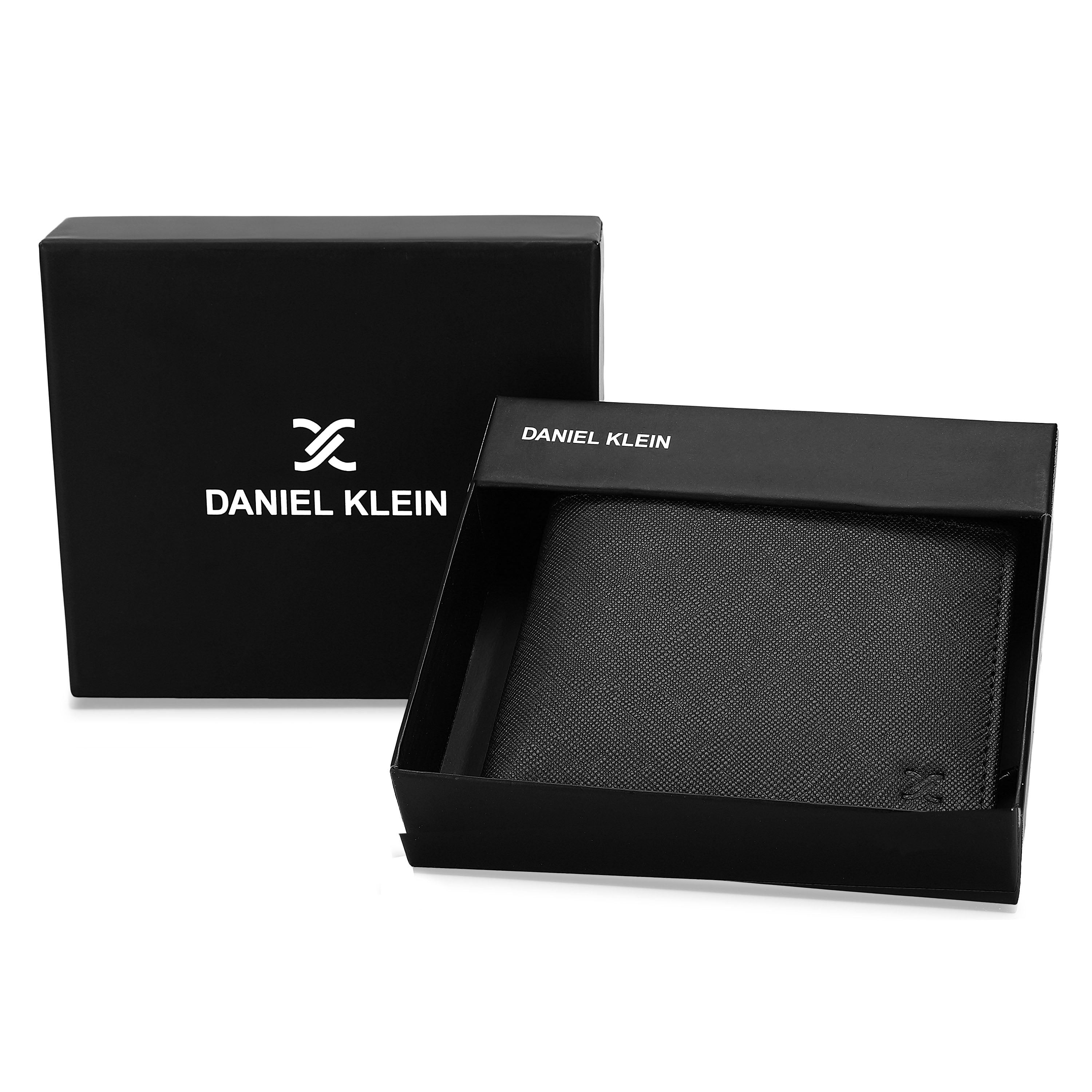Daniel Klein Men’s Genuine Leather Wallet with Classic Black Edition
