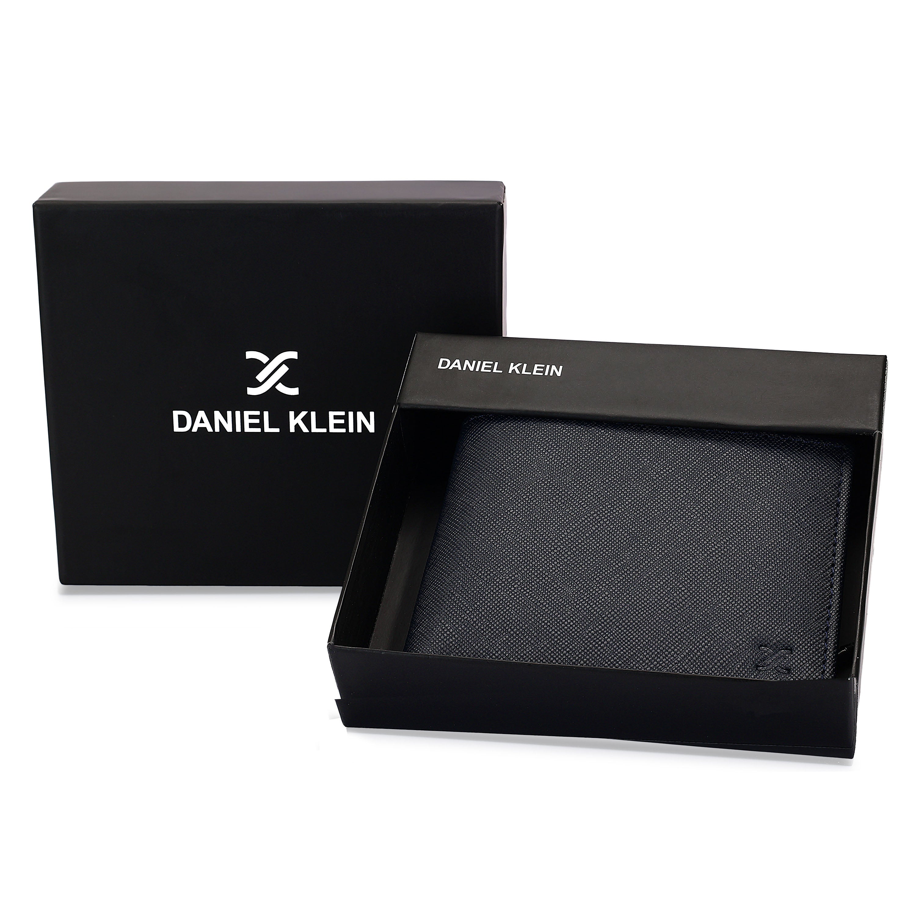 Daniel Klein Men’s Genuine Leather Wallet with Classic Navy Blue Edition
