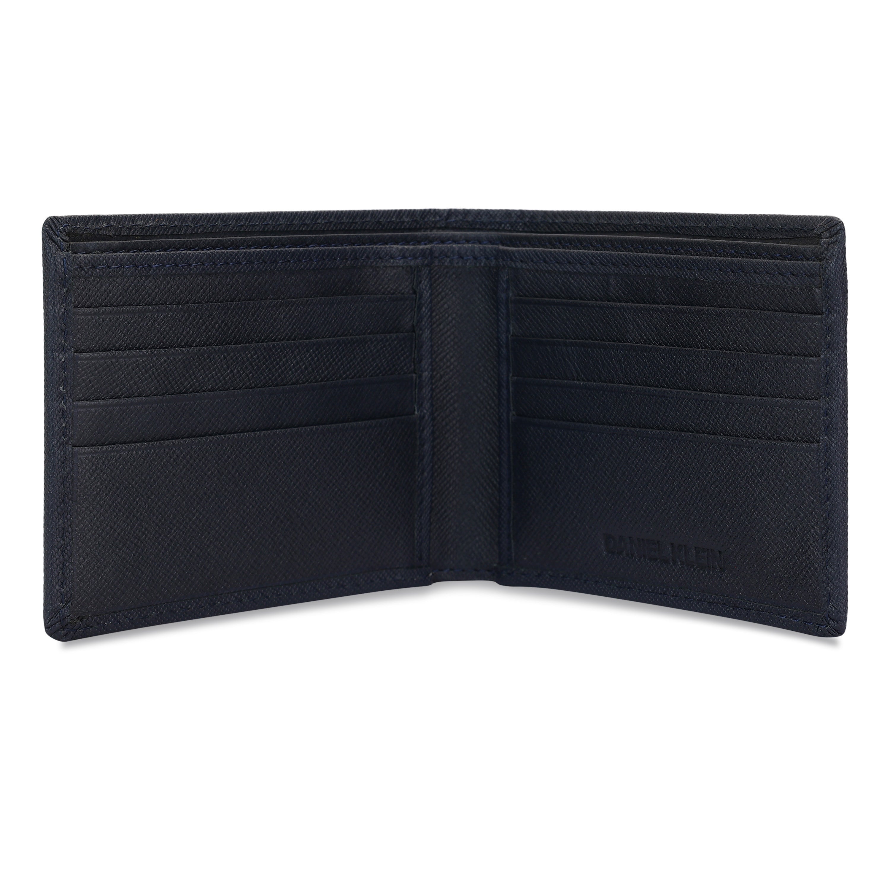 Daniel Klein Men’s Genuine Leather Wallet with Classic Navy Blue Edition
