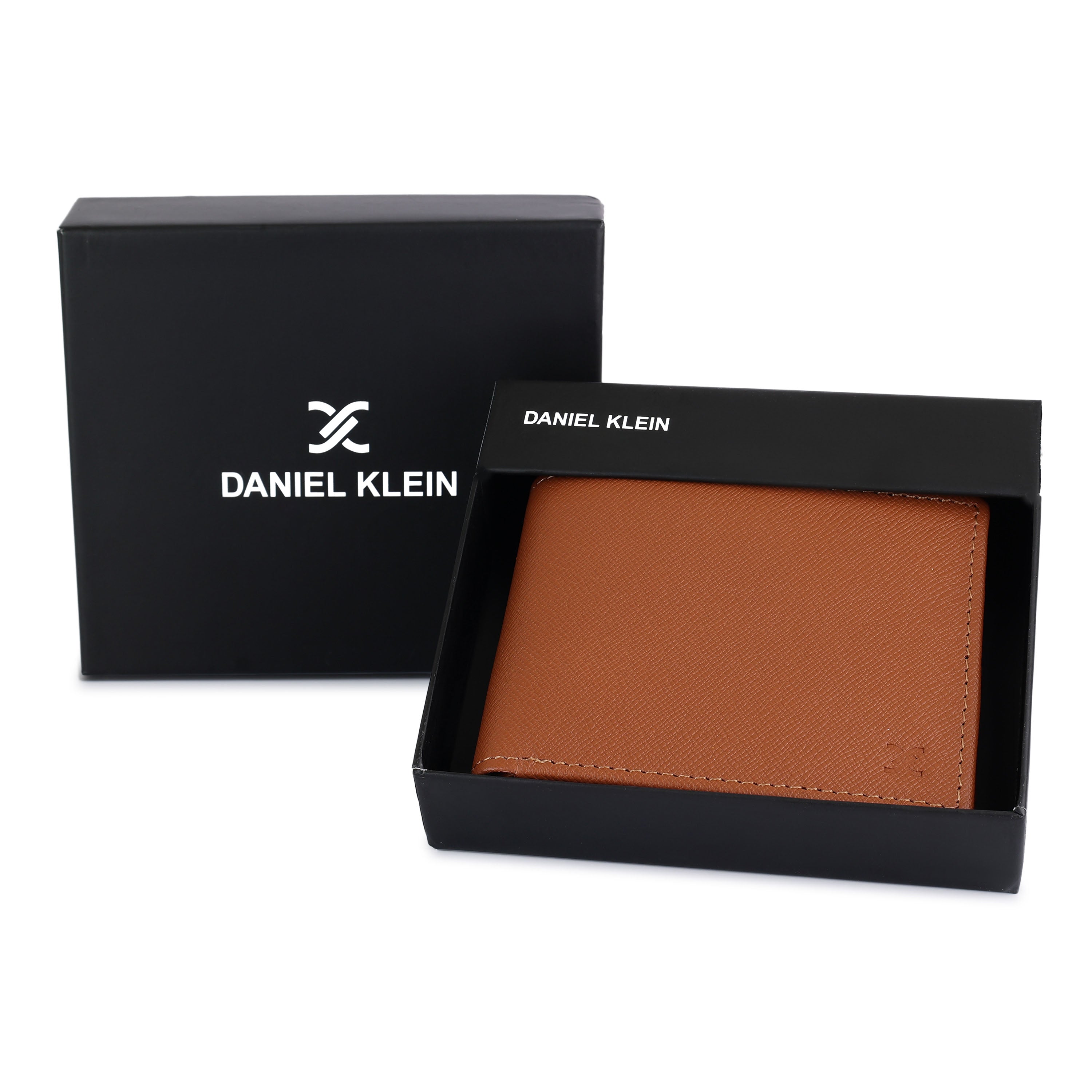 Daniel Klein Men’s Genuine Leather Wallet with Classic Tan Edition