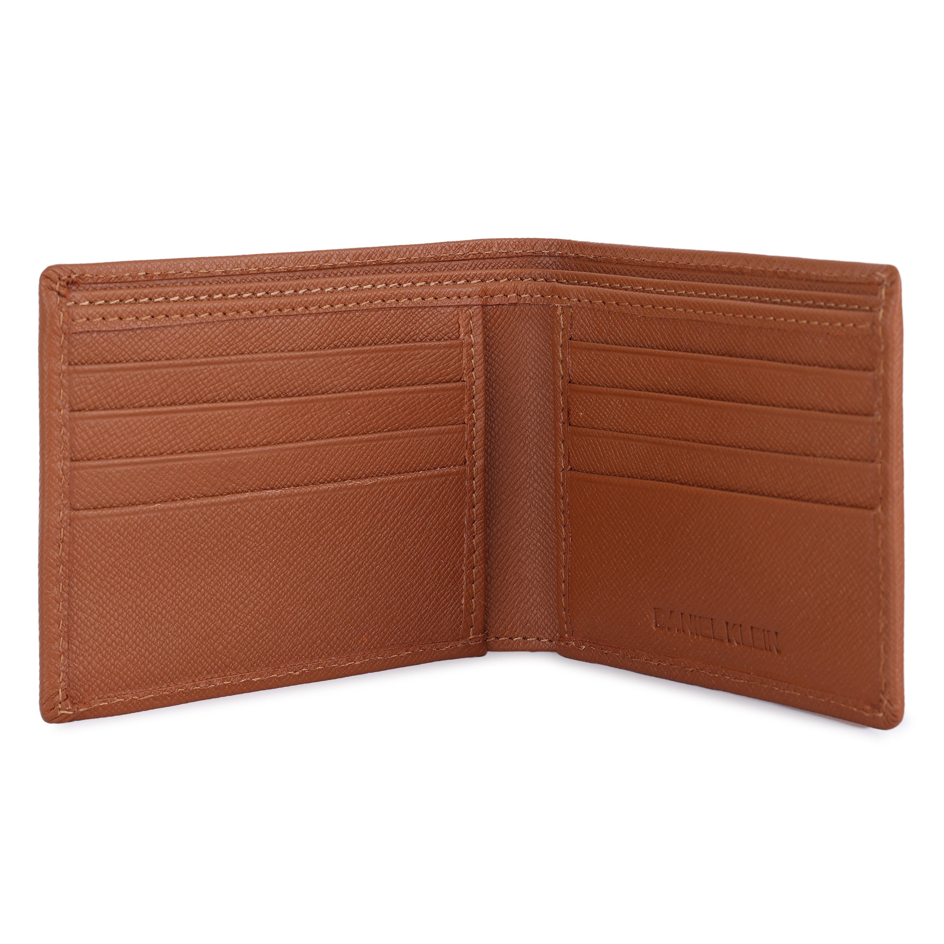 Daniel Klein Men’s Genuine Leather Wallet with Classic Tan Edition