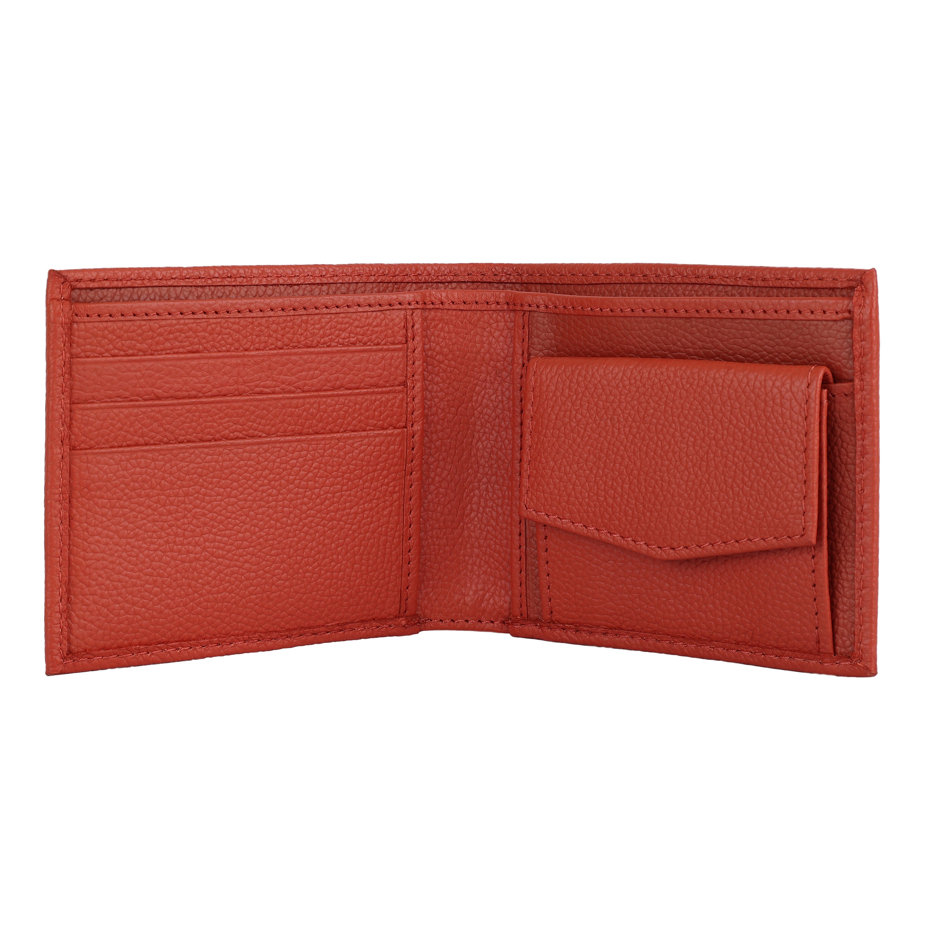 "Daniel Klein Men’s Signature Wallet – Classic Textured Orange Edition "