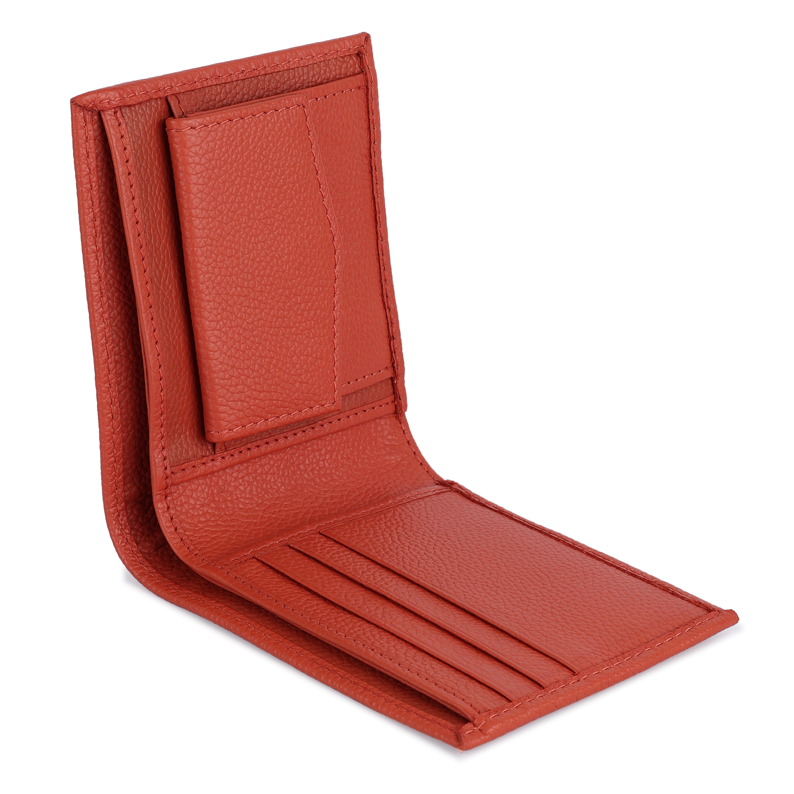 "Daniel Klein Men’s Signature Wallet – Classic Textured Orange Edition "