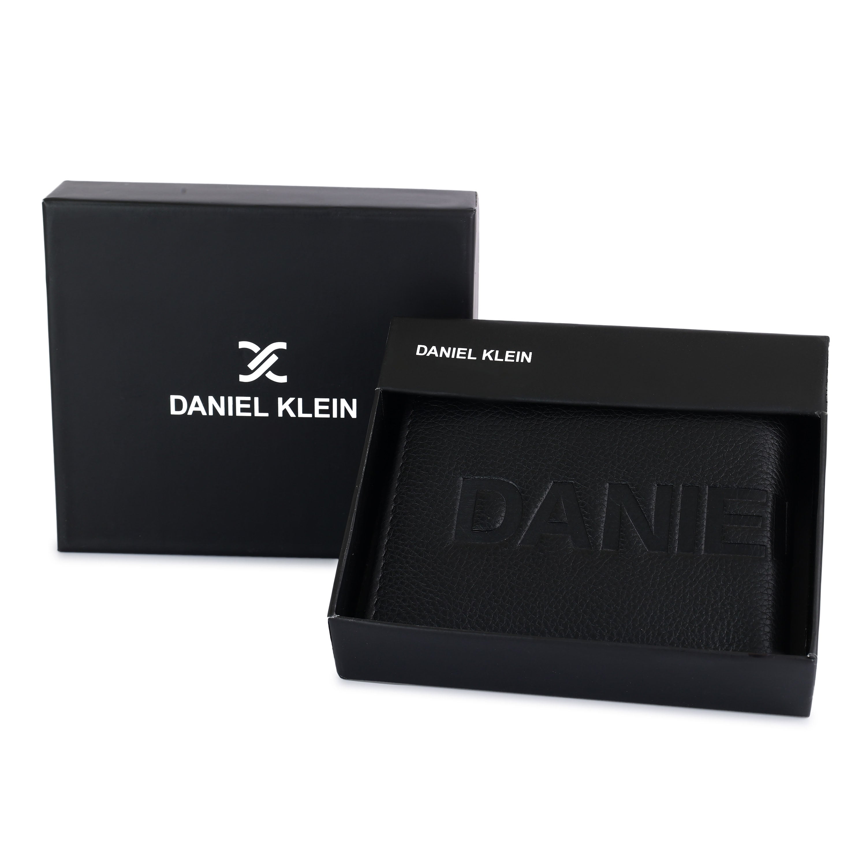 "Daniel Klein Men’s Signature Wallet – Classic Textured Black Edition "