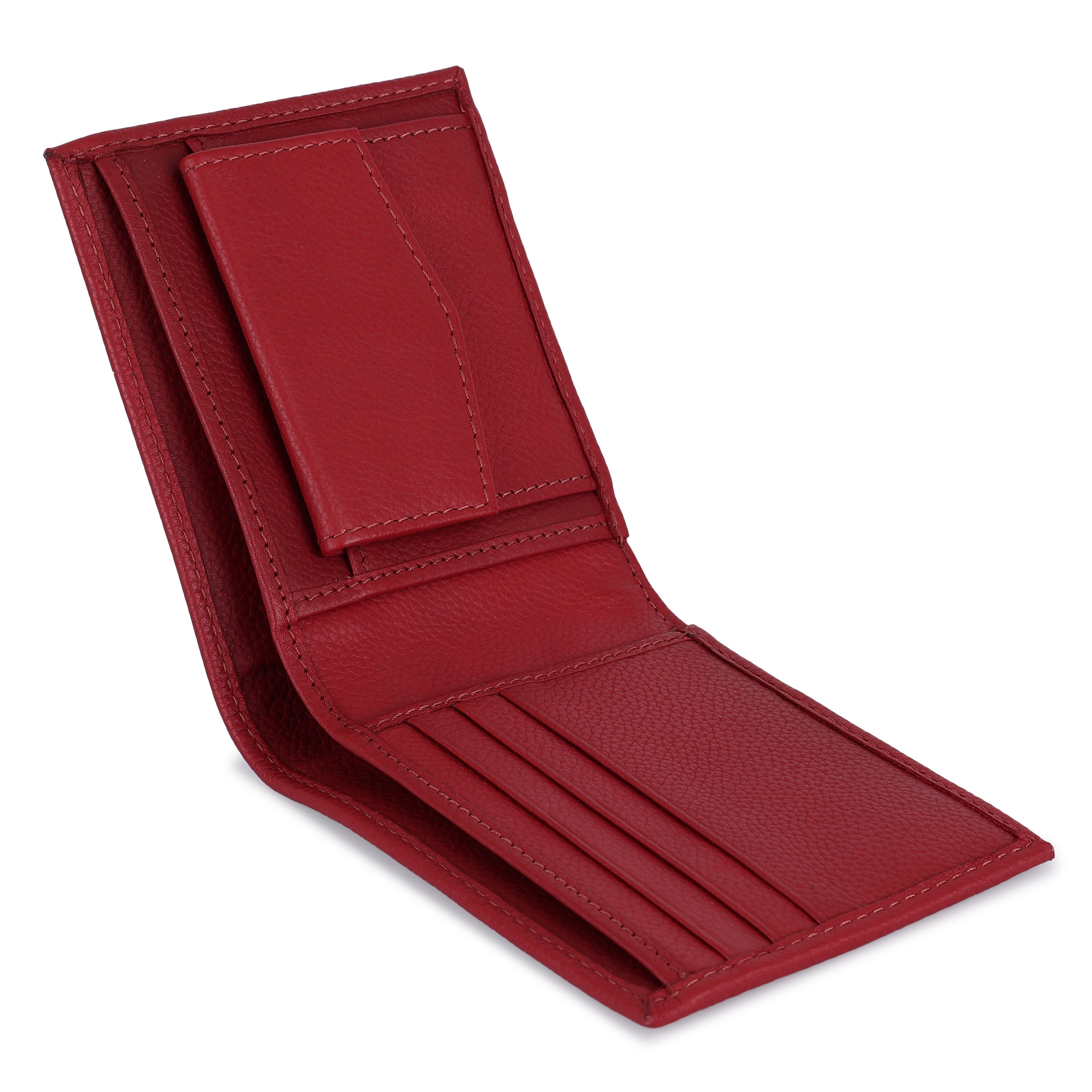 "Daniel Klein Men’s Signature Wallet – Classic Textured Red Edition "