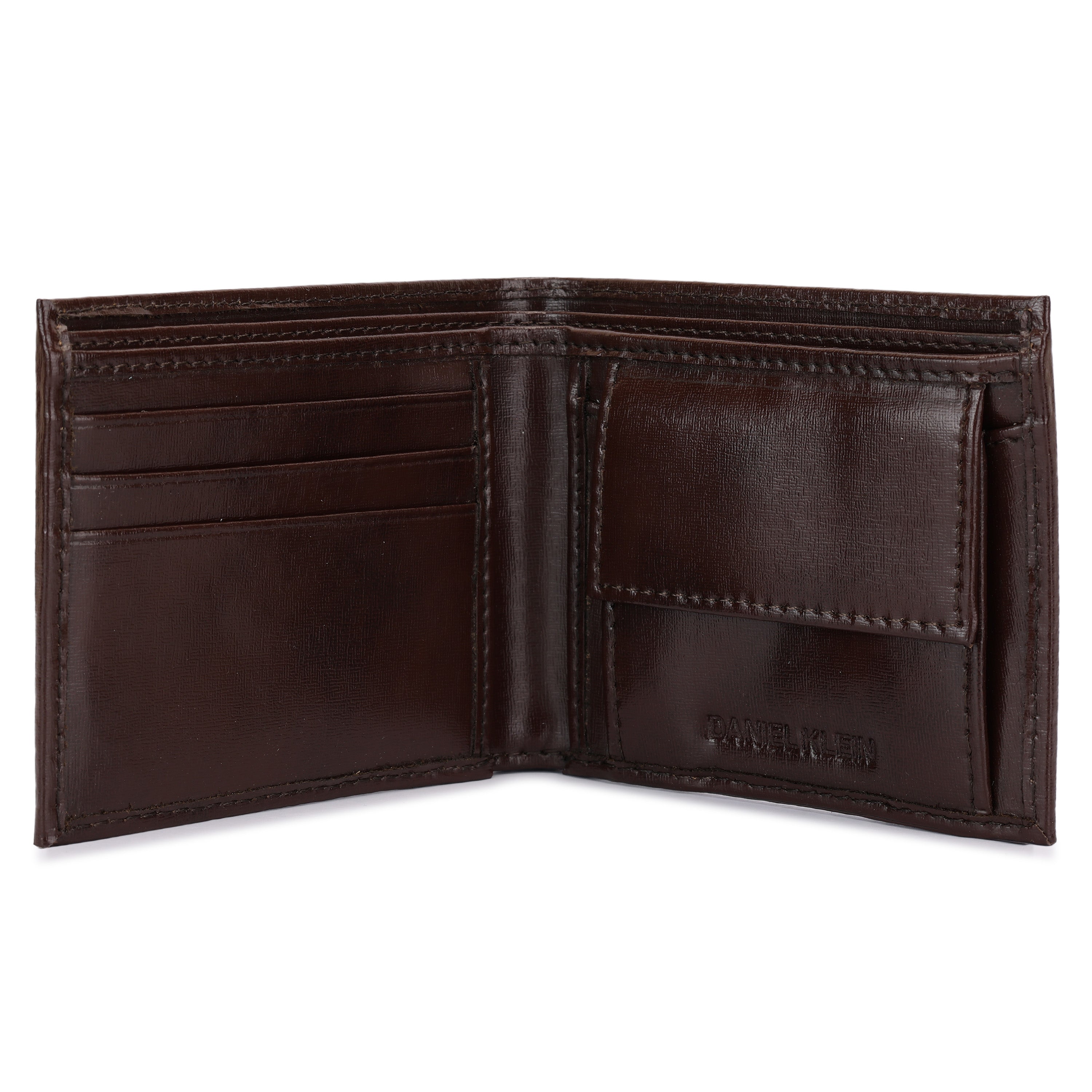 Daniel Klein Men’s Premium Genuine Leather Wallet – Smooth Classic Brown Edition