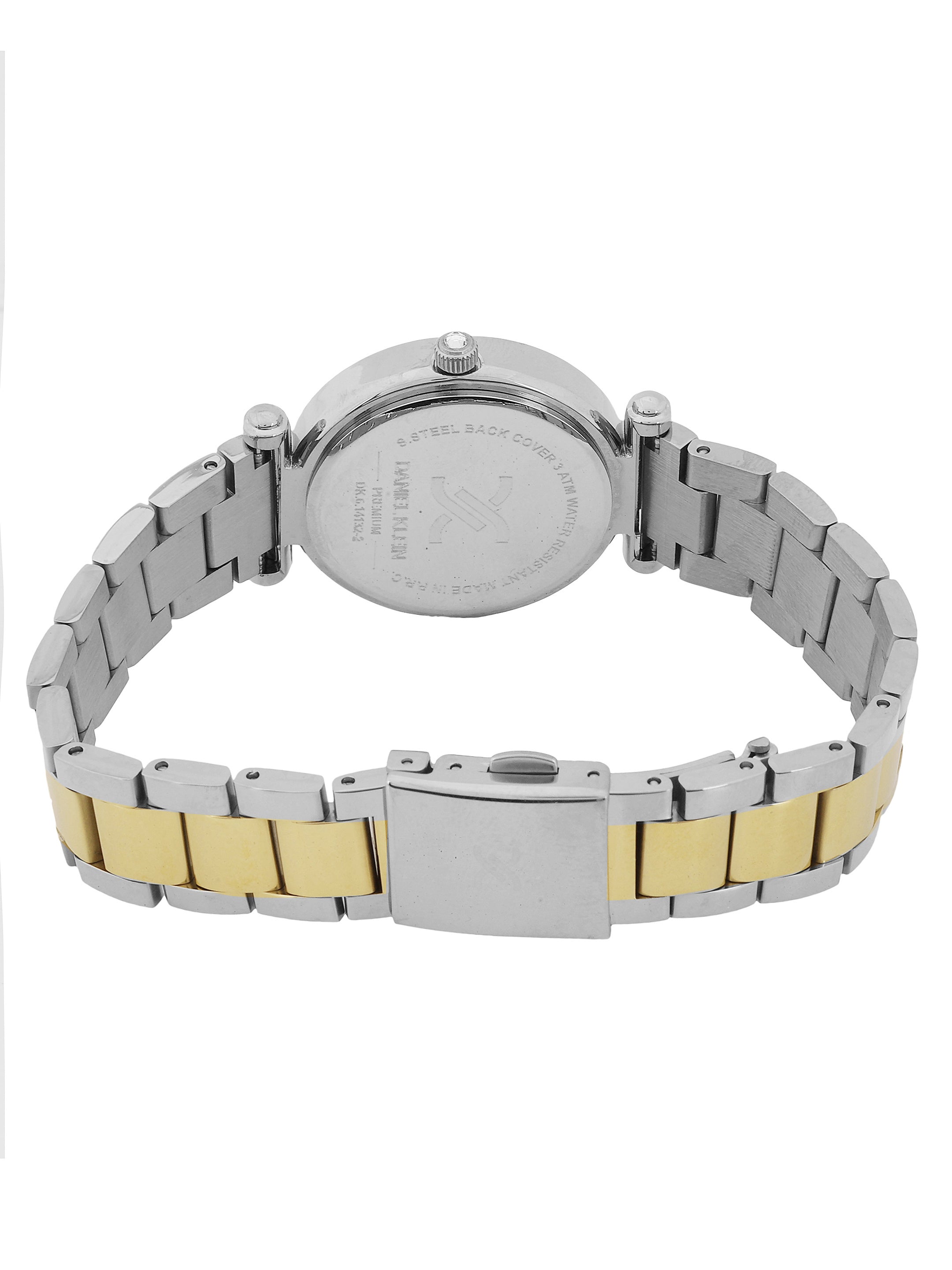 Daniel Klein Women’s Analog Watch – Dark Green Dial, Silver–Gold Strap DK.6.14132-4