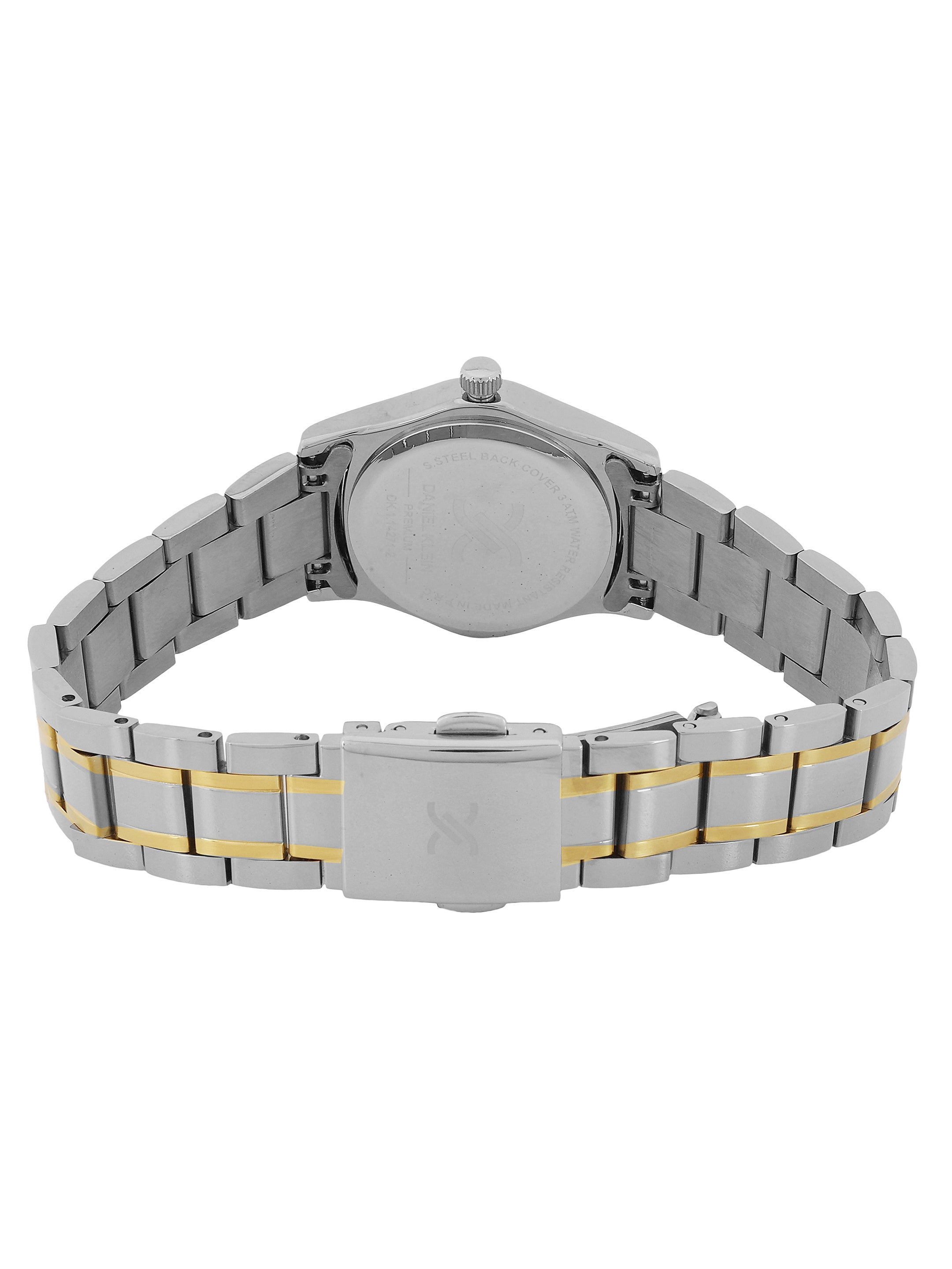 Daniel Klein Dark Green Dial Two-Tone Women’s Analog Watch DK.1.14271-4