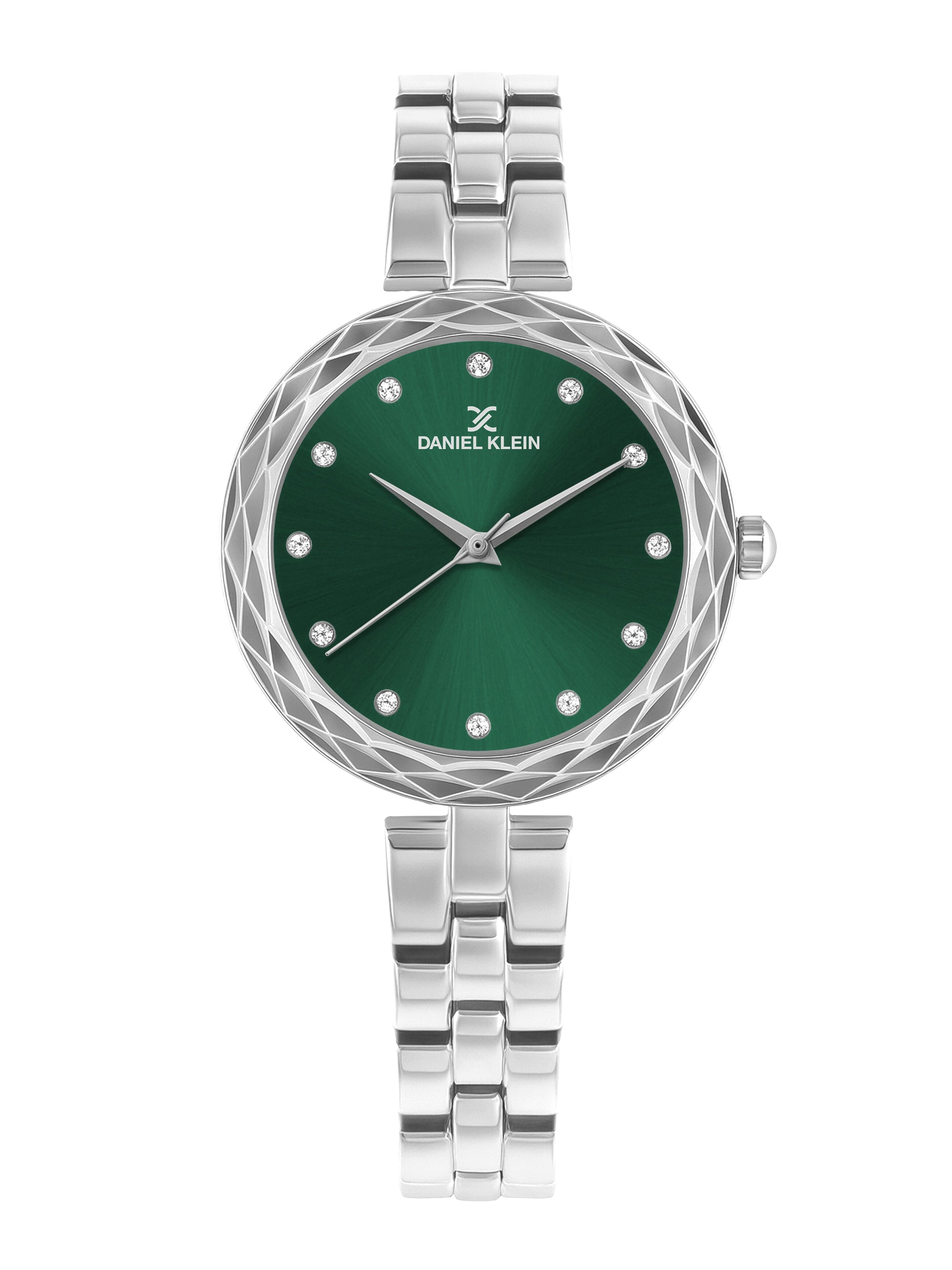 Daniel Klein Women Round Dial & Stainless Steel Bracelet Style Straps Analogue Watch