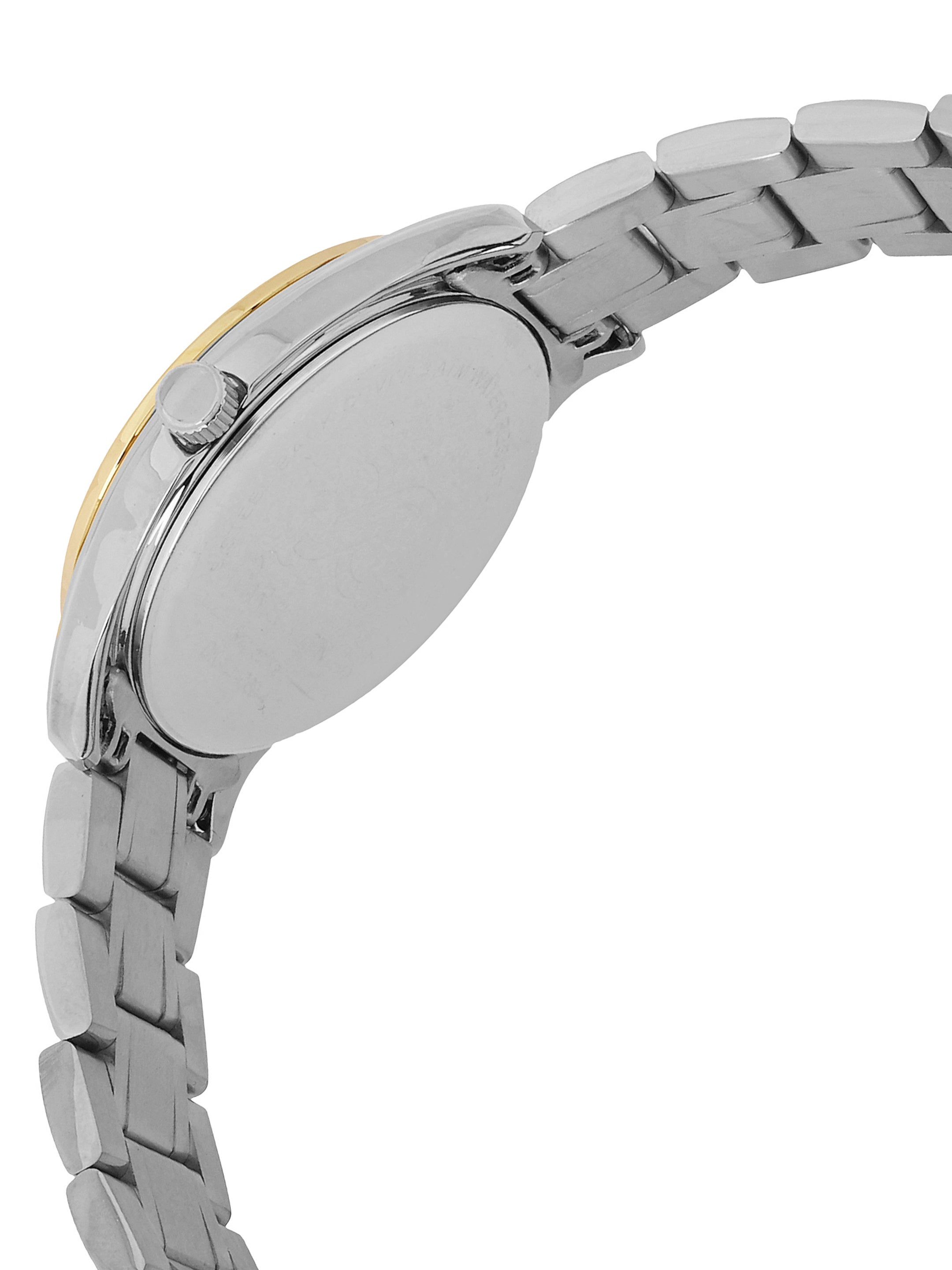 Daniel klein Dual-Tone IPS/IPG Dark Green Sunray Brush Dial Watch for Women DK.1.14089-5