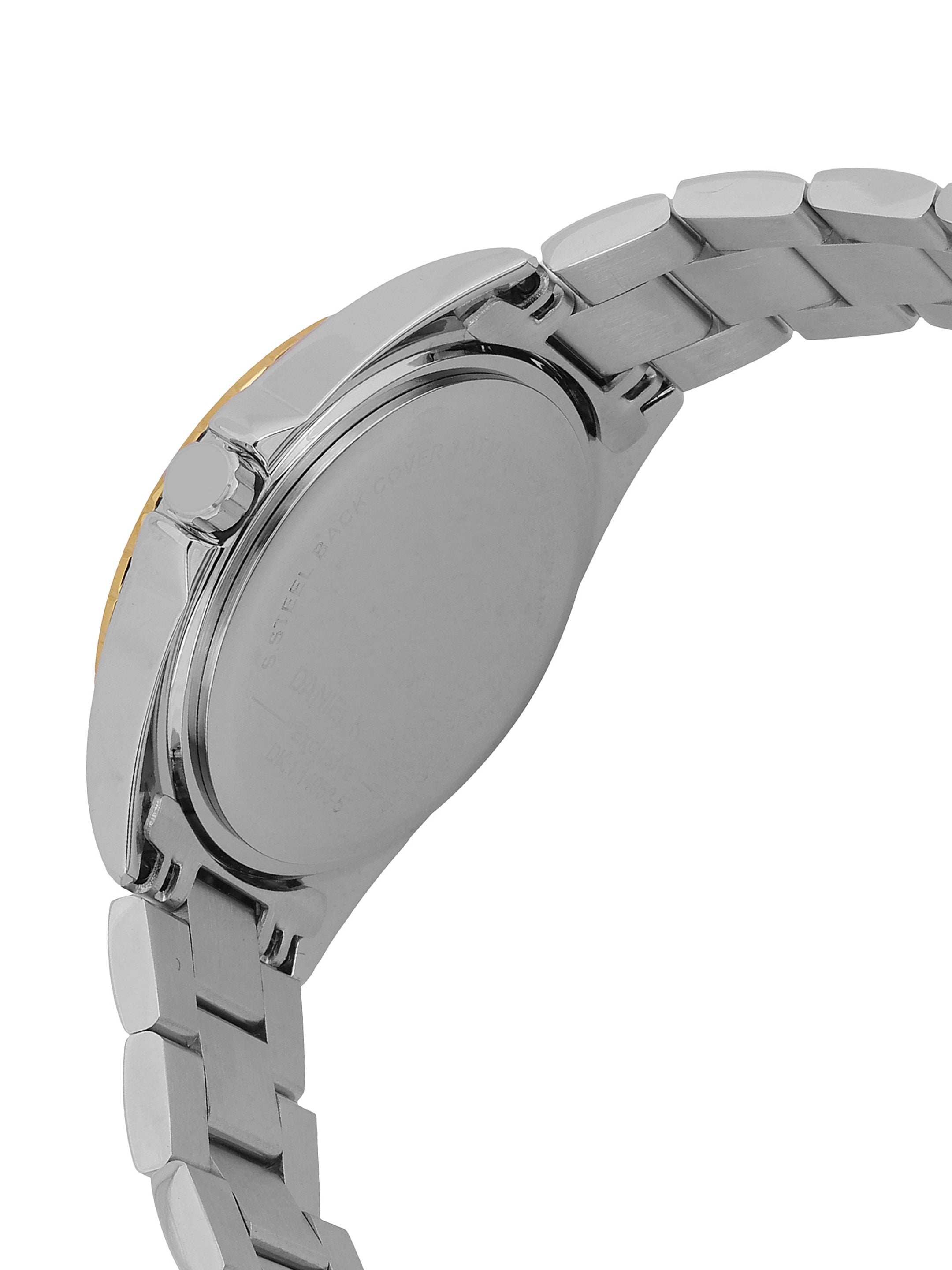 Daniel klein Dual-Tone IPS/IPG Silver Sunray Dial Watch for Women DK.1.14053-5