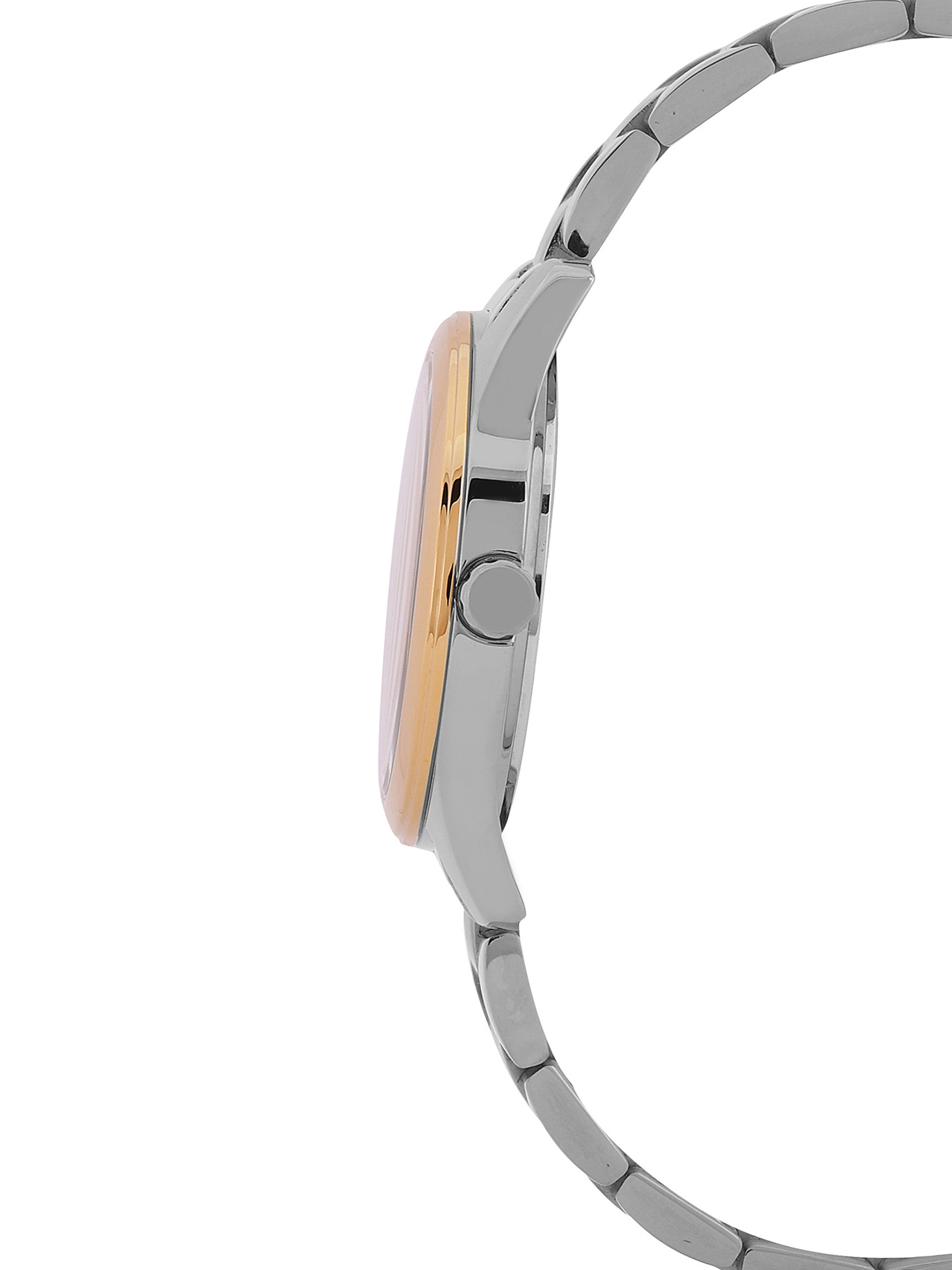 Daniel klein IPS/IP Pink R.Gold Dark Green Embossed Dial Stone Watch for Women DK.1.13953-6