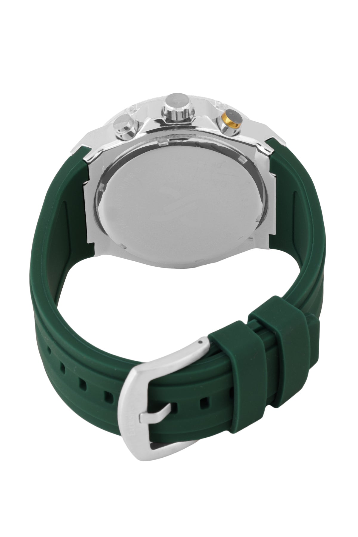 Green Dial Analog Watches with Green silicon Band