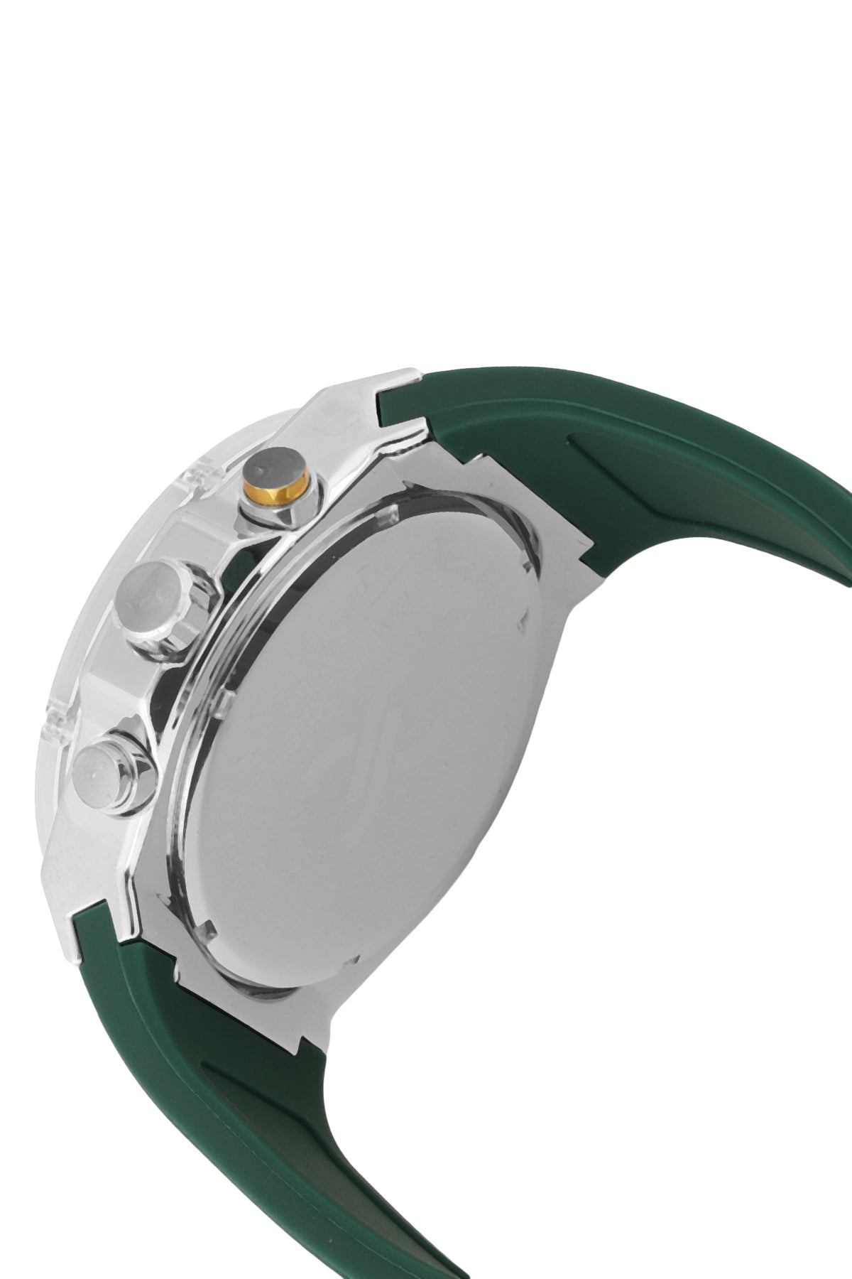 Green Dial Analog Watches with Green silicon Band