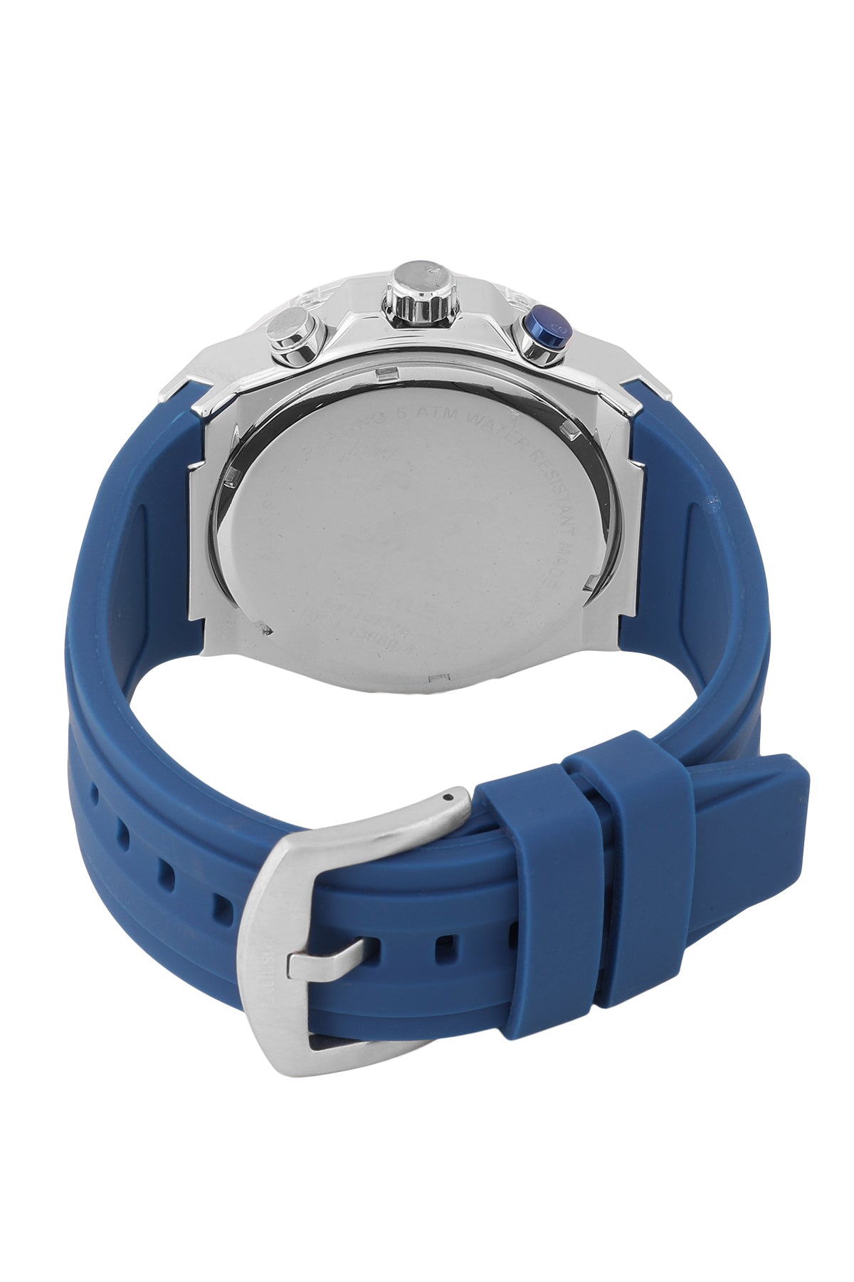 Blue Dial Analog Watches with Blue silicon Band