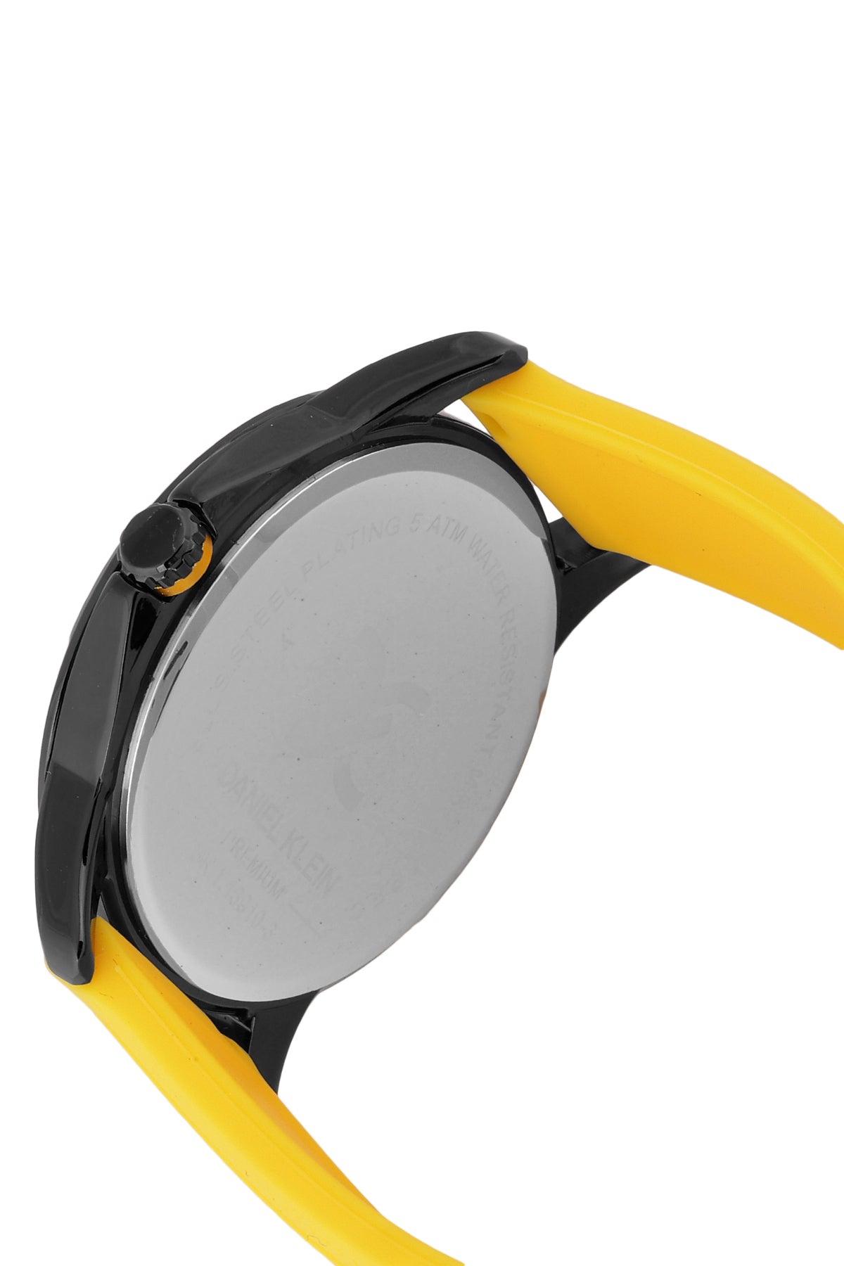 Yellow Silicon Starp with Black Dial Men&
