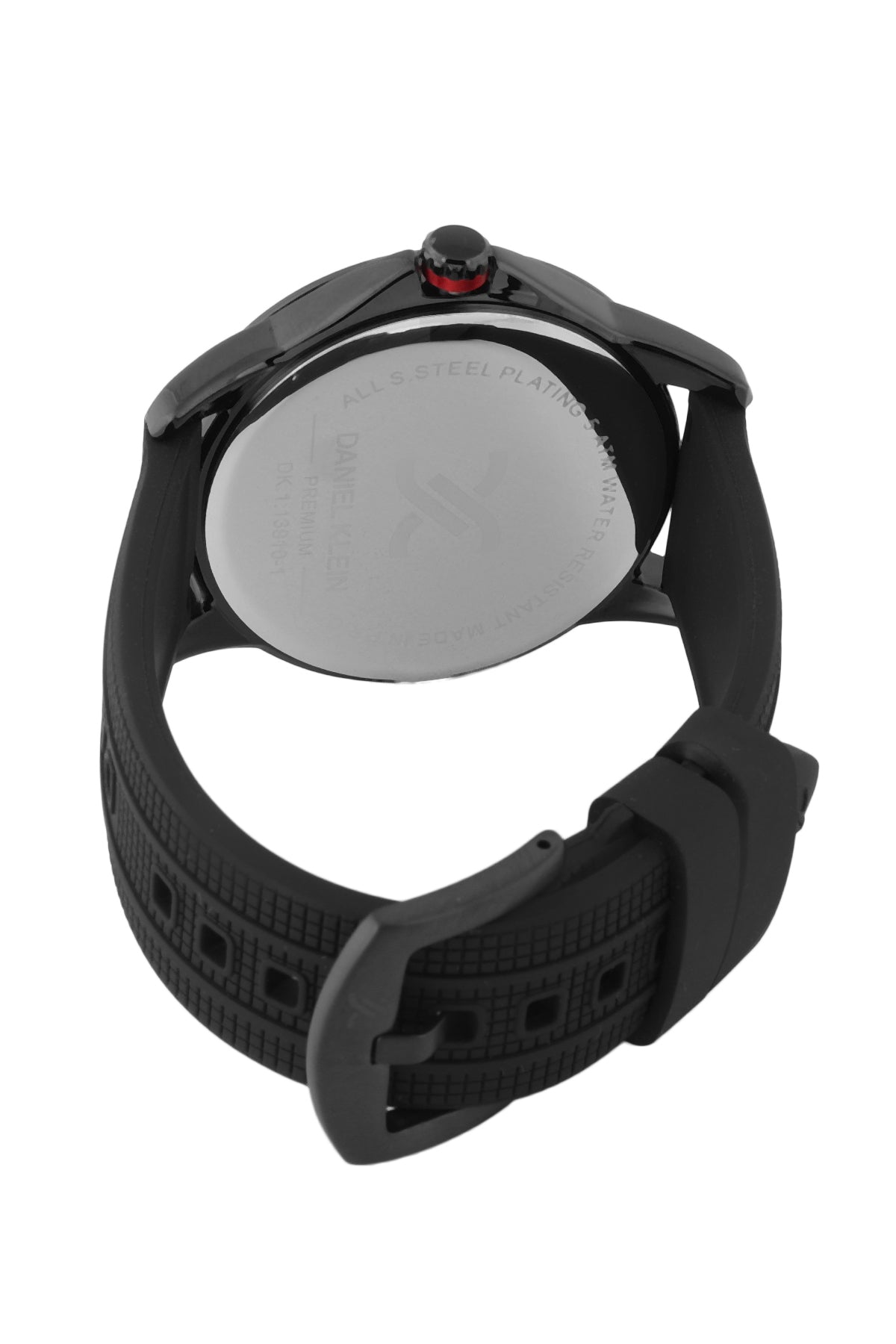 Classic Analog Black Dial with Black Silicon Strap Men&