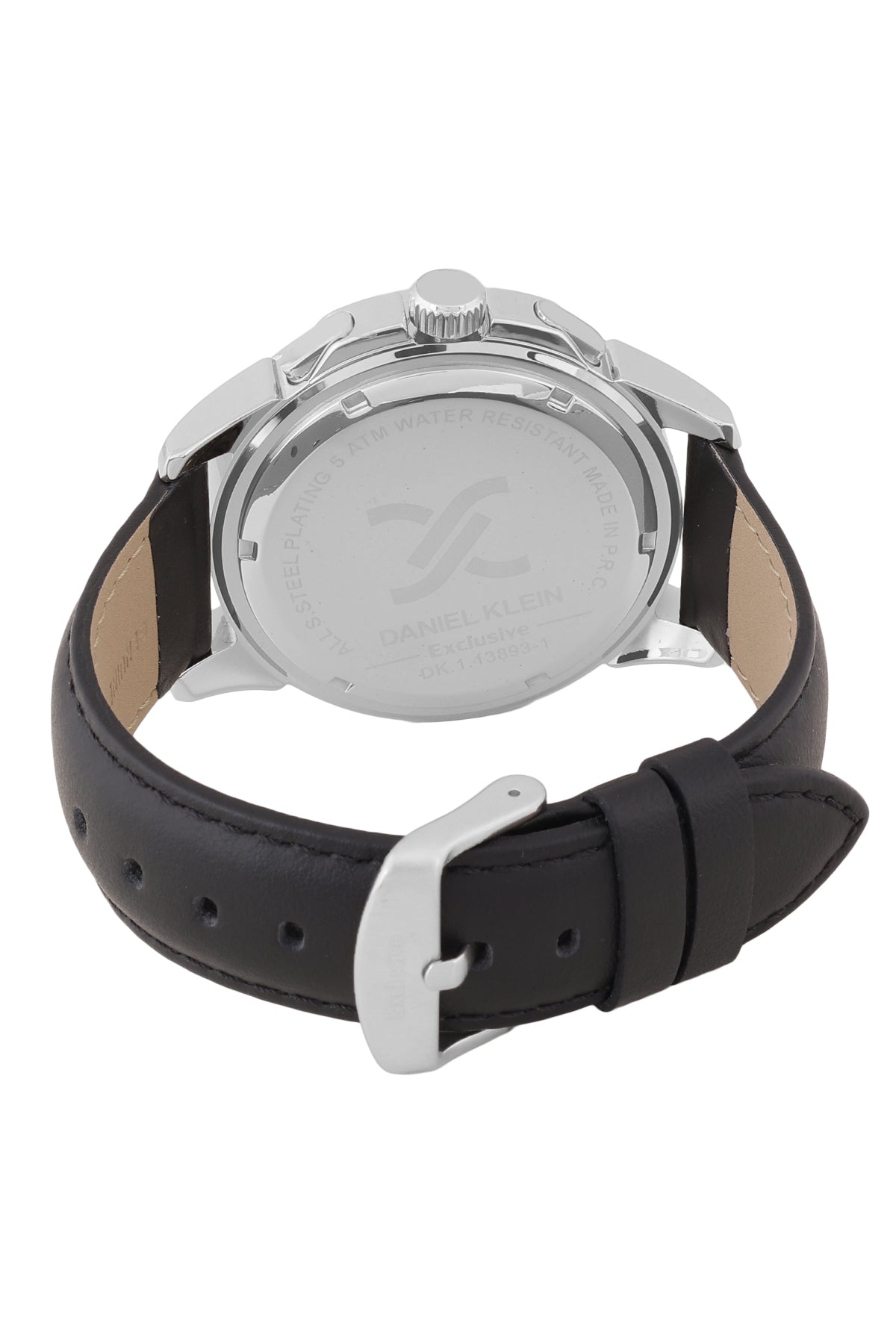 Vintage Design Black Dial Analog Watches with Leather Strap