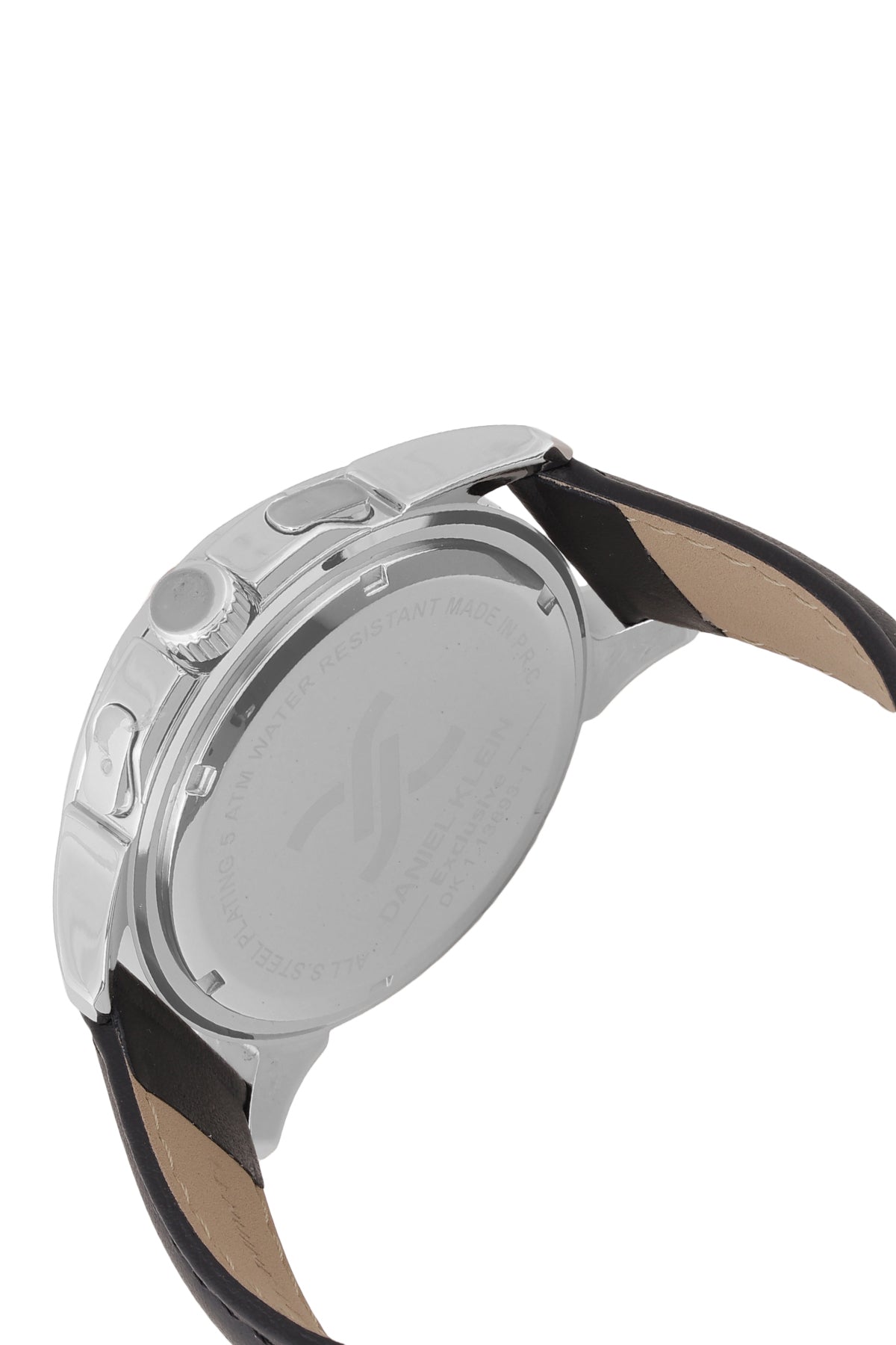 Vintage Design Black Dial Analog Watches with Leather Strap