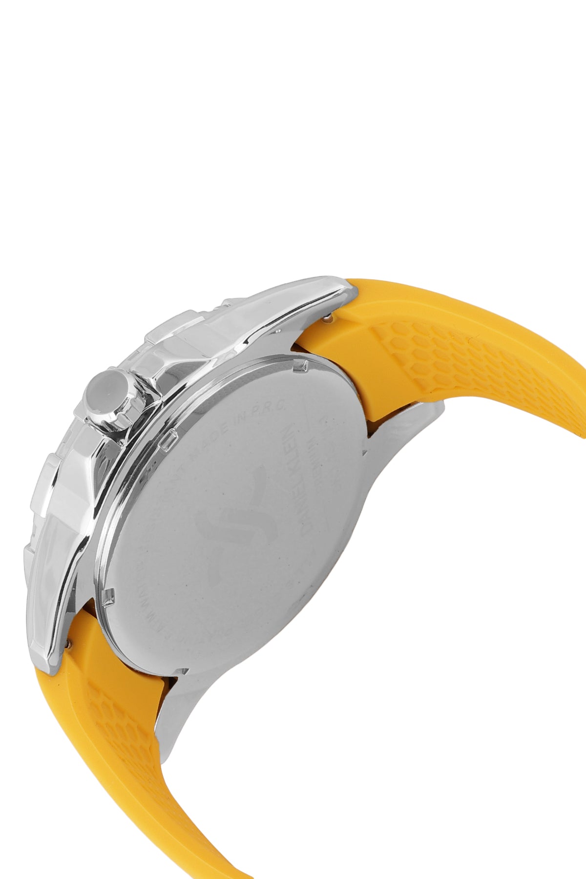 Luxury Analog Black Dial with Yellow Silicon Strap Men&