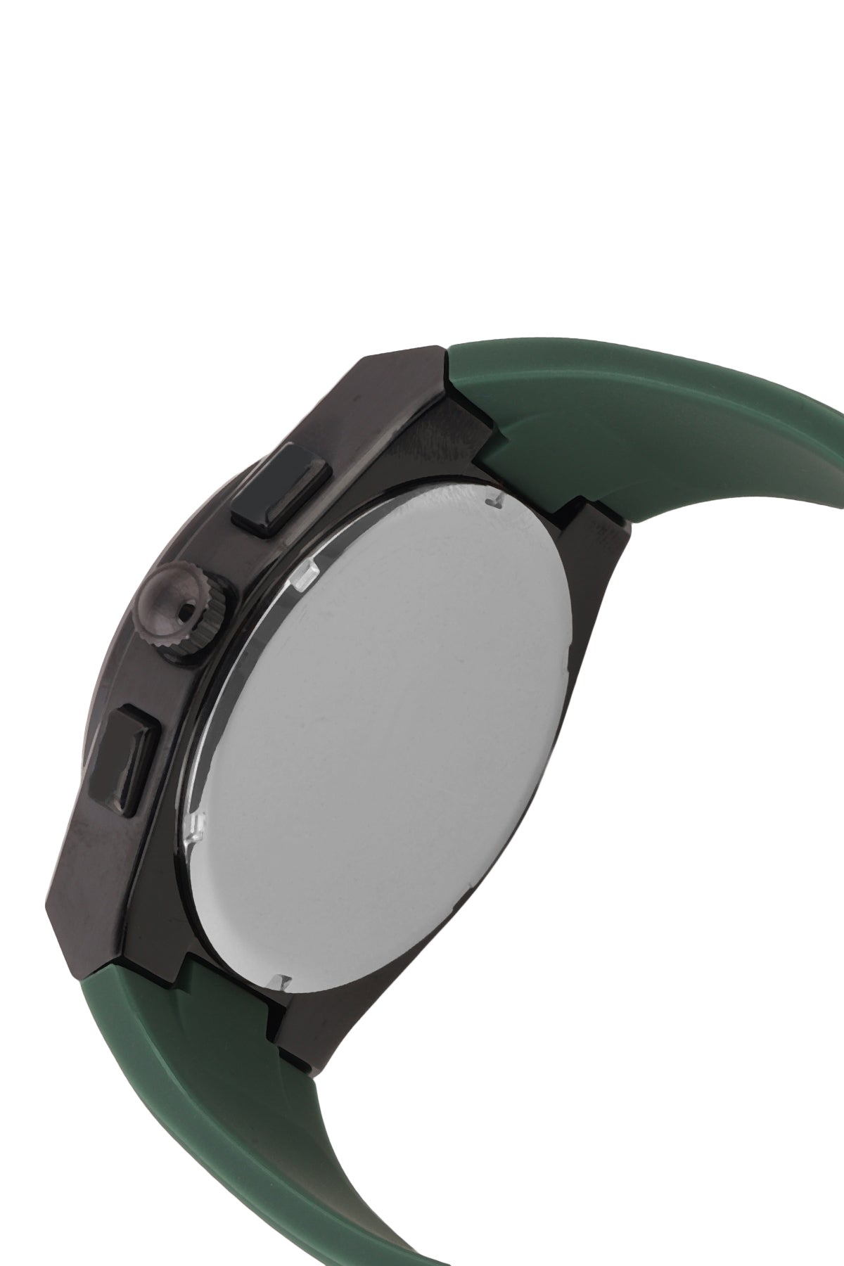 Green Dial Analog Watches with silicon Band