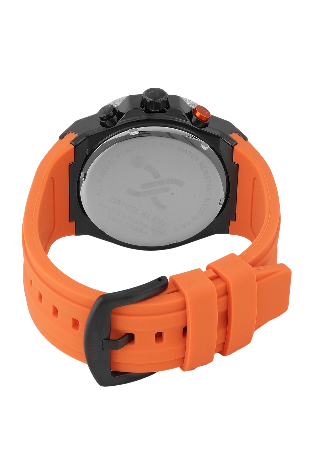 Black Dial Analog Watches with Red silicon Band