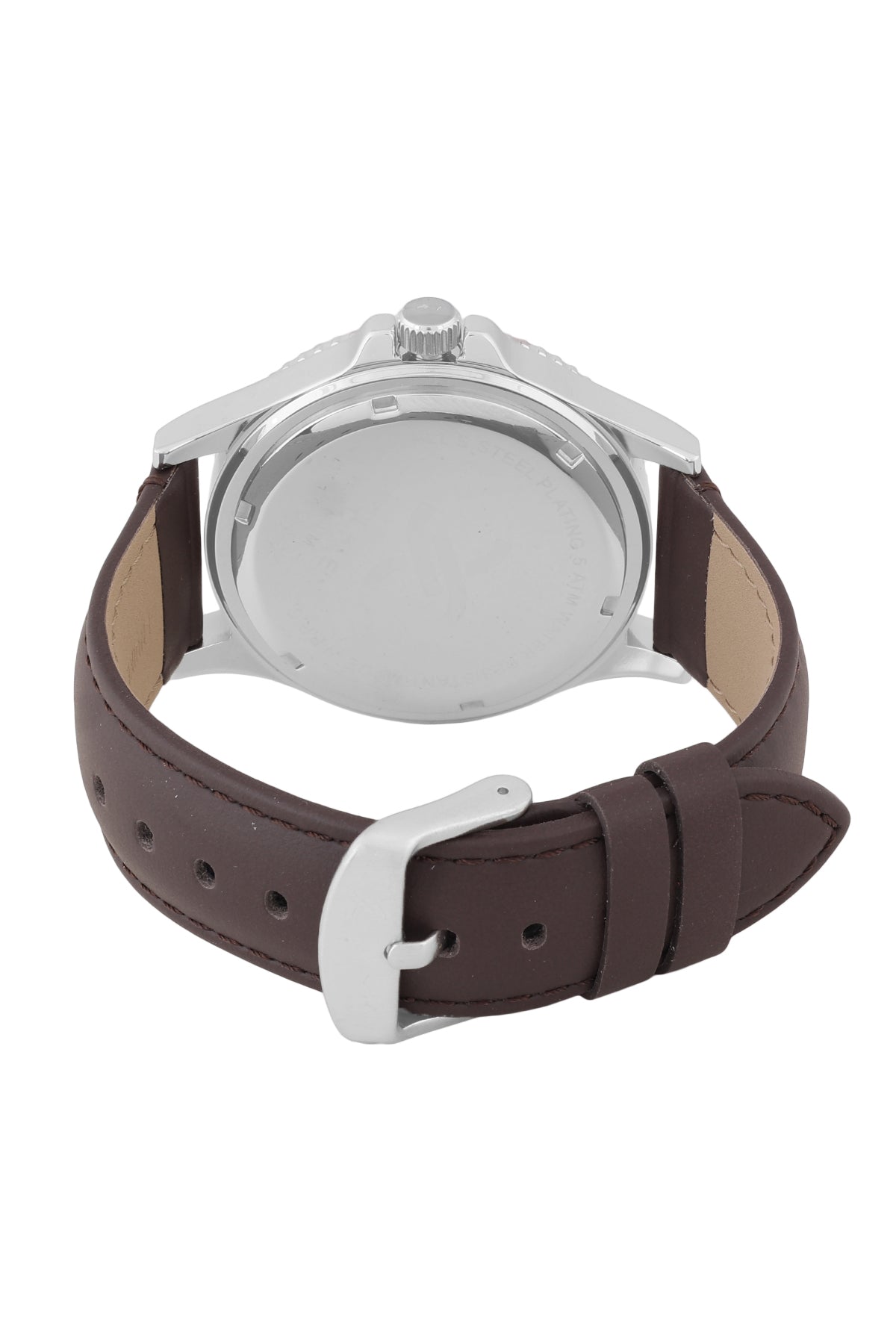 Blue Dial Analog with Black Leather Strap Men&