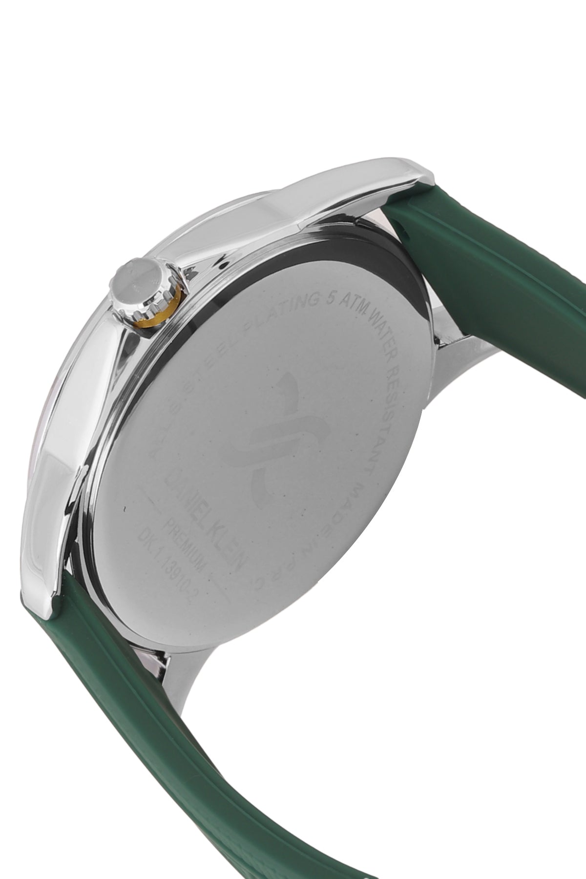 Fashionable Analog Green Dial with Green Silicon Strap Men&