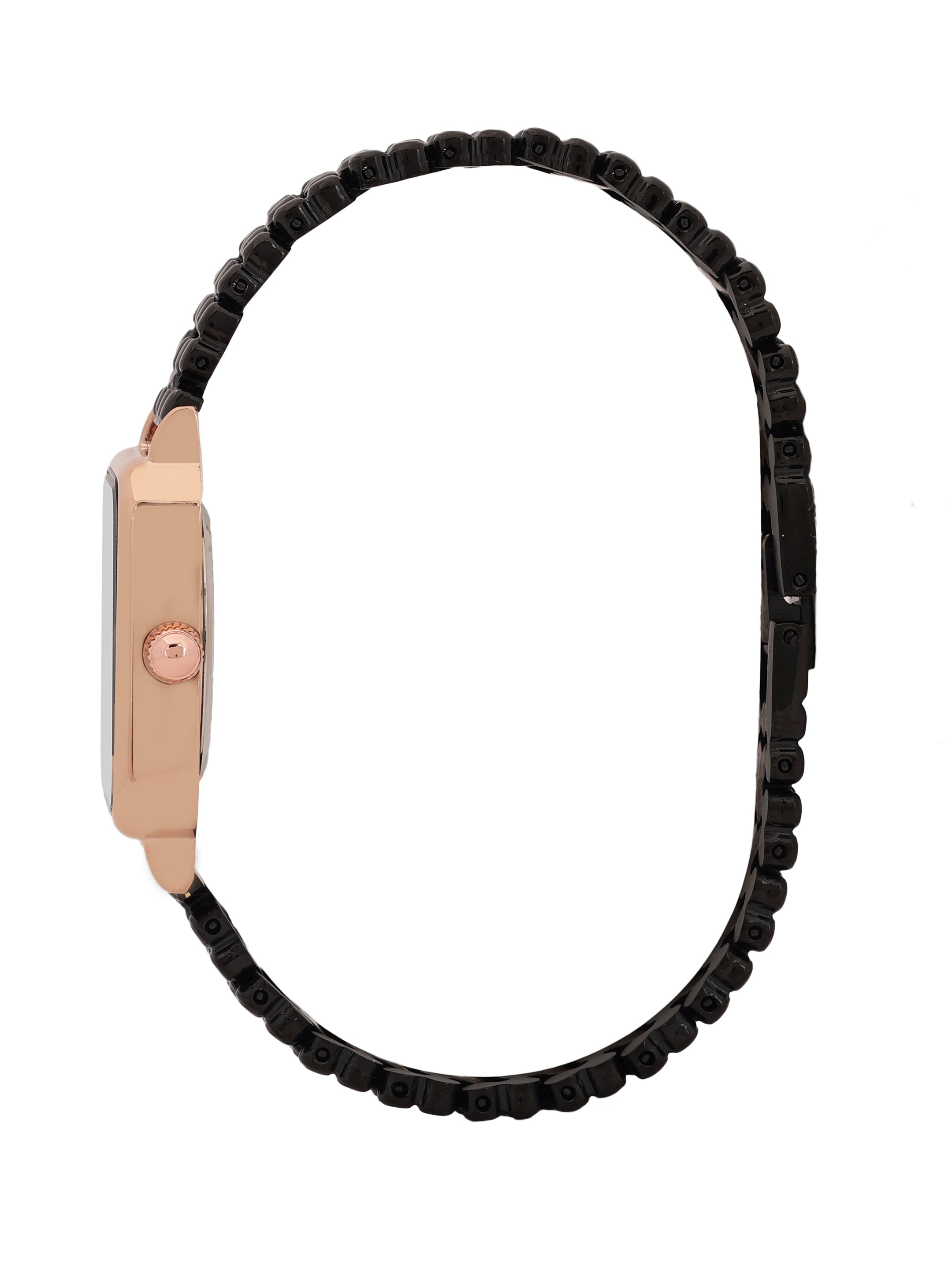 "Daniel Klein Women’s Rose Gold & Black Watch – Stylish Bracelet Design, Premium Look "