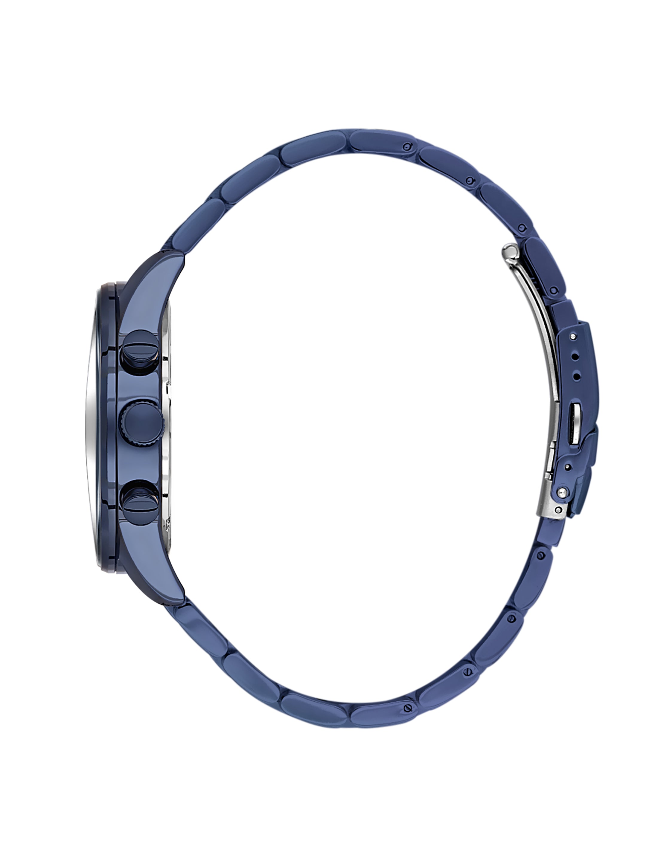 Daniel Klein Analog Blue Round Dial Blue Case Blue Strap Quartz Water-Resistant Wrist Watch for Men Boys DK.1.14256-5