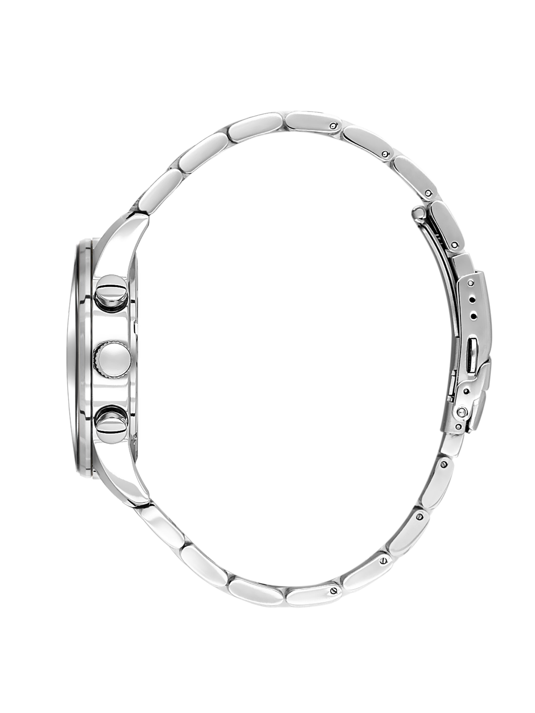Daniel Klein Analog Dark Green Round Dial Silver Case Silver Strap Quartz Water-Resistant Wrist Watch for Men Boys DK.1.14256-3