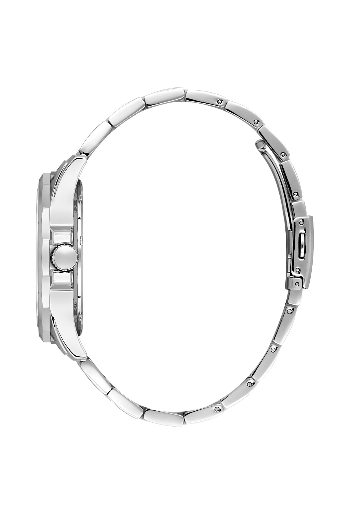 Daniel Klein Analog Black Round Dial Silver Case Silver Strap Quartz Water-Resistant Wrist Watch for Men Boys DK.1.14199-2
