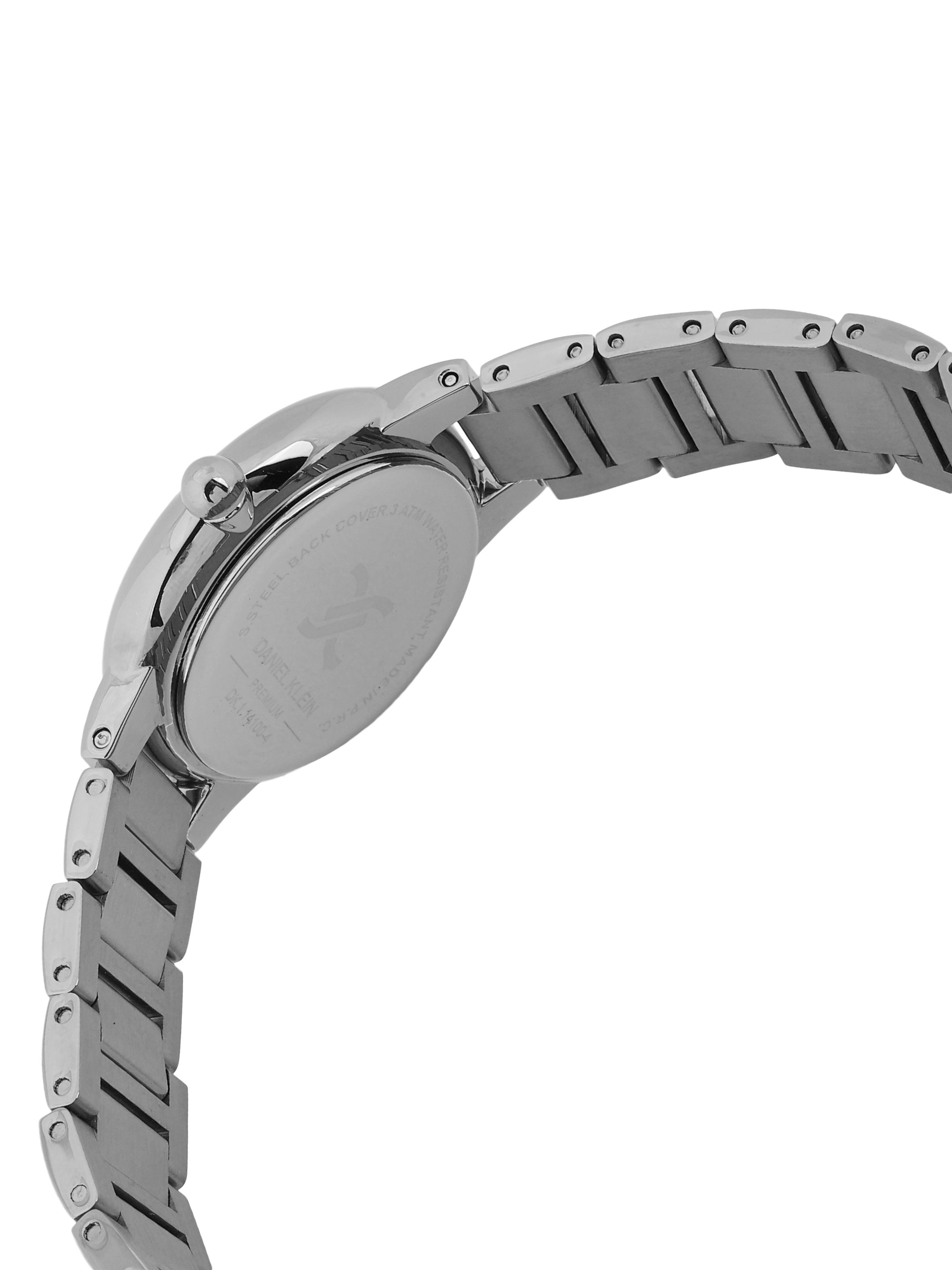 Daniel Klein Green Dial Silver Strap Women’s Analog Watch DK.1.14100-3